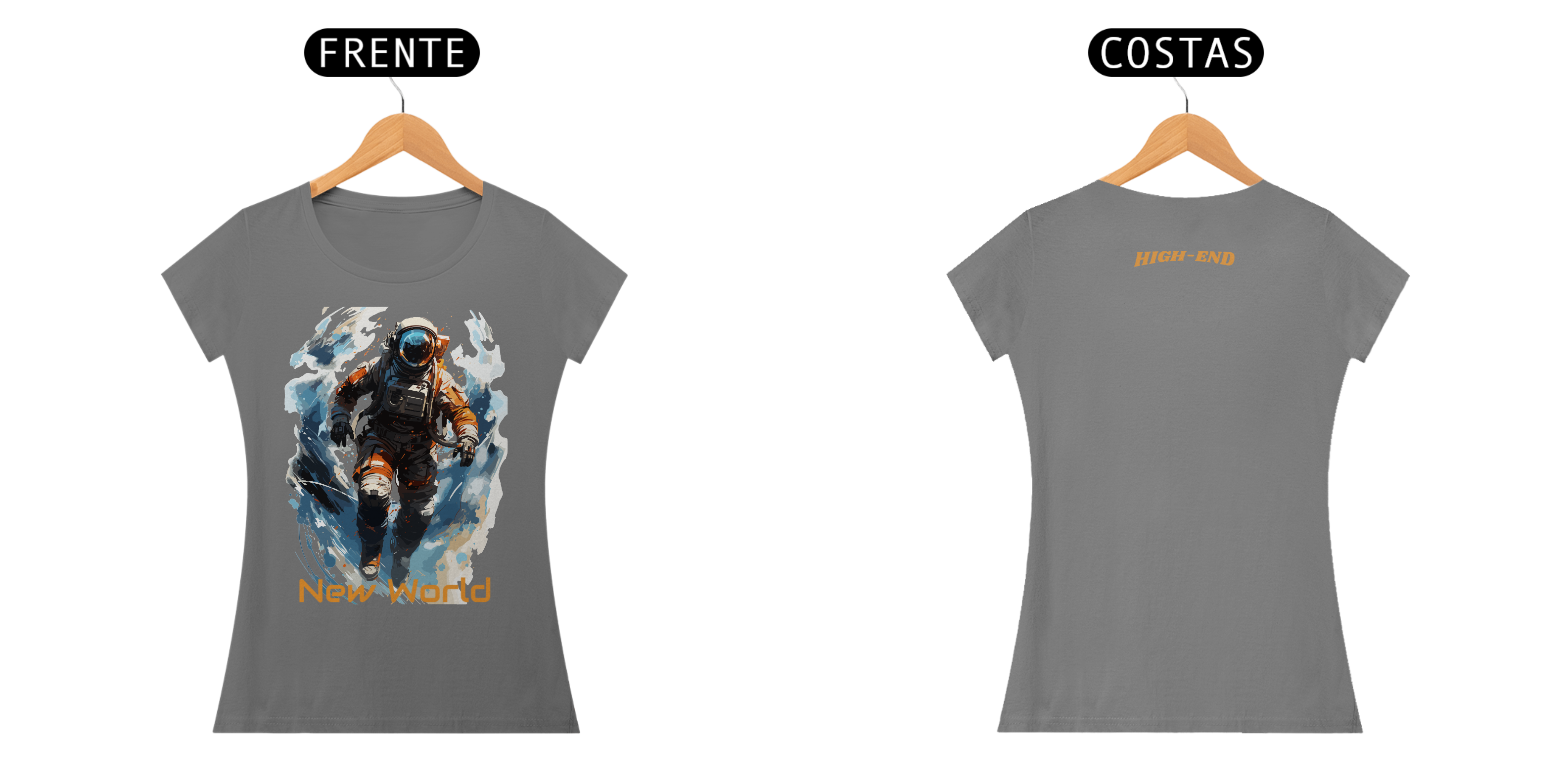 Camiseta Estonada Baby Long Astronauta