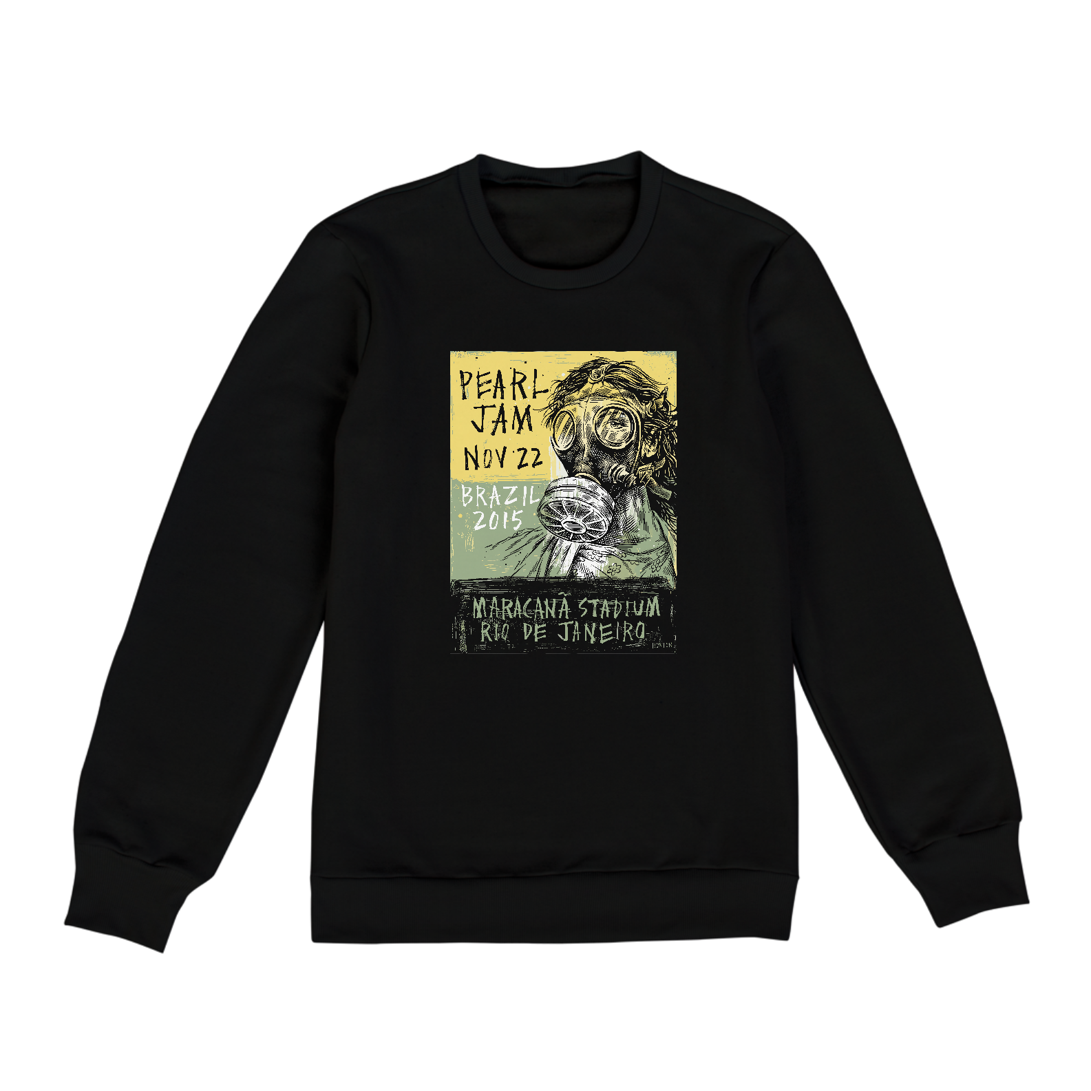 MOLETON CARTAZ PEARL JAM BRASIL 2015 