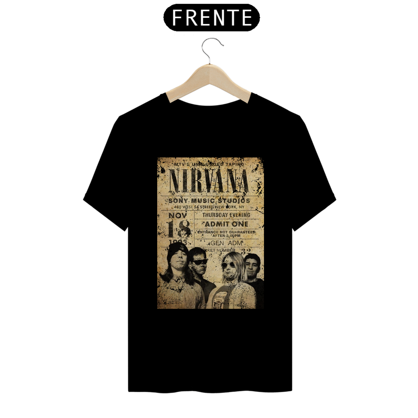 T-SHIRT NIRVANA CARTAZ