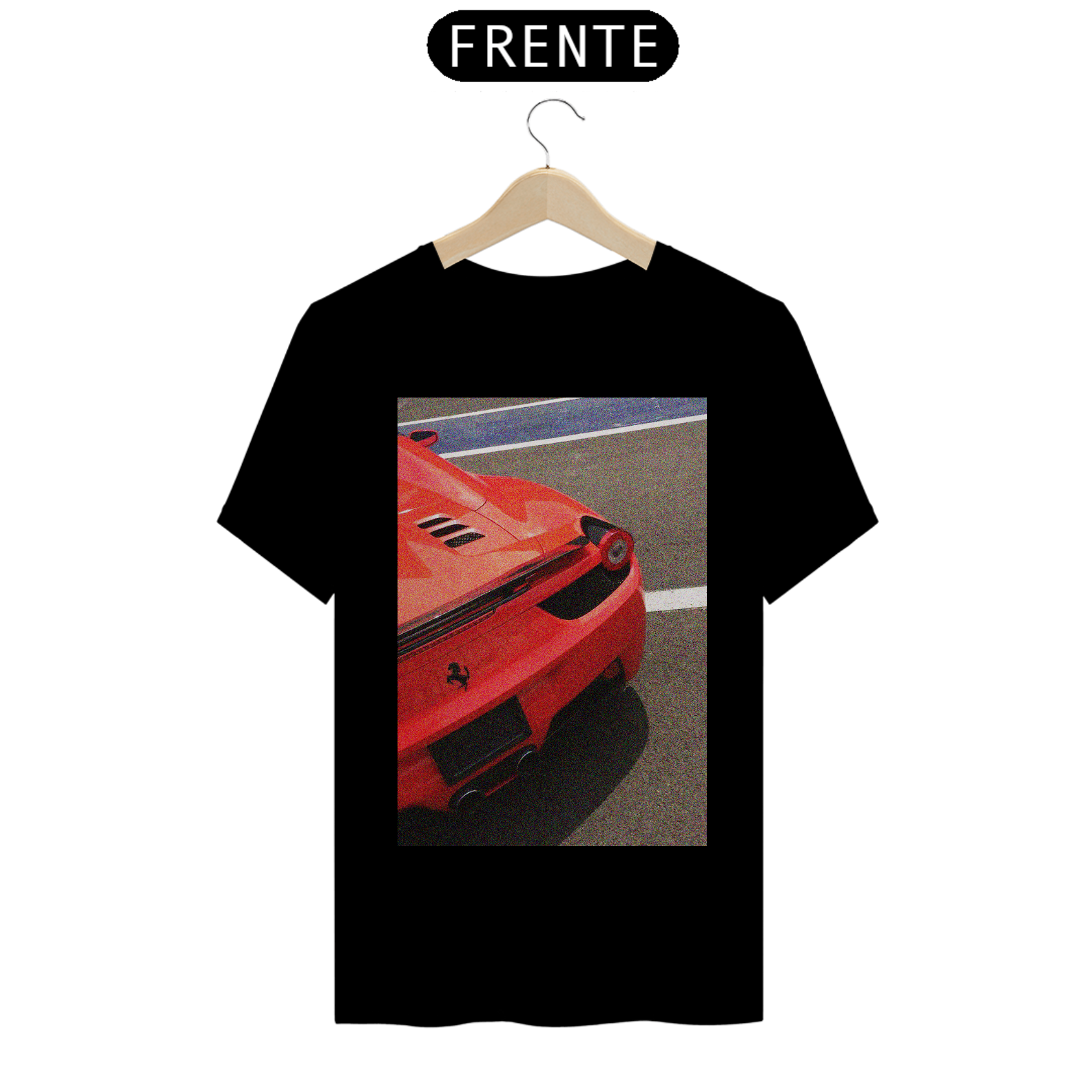 Camiseta Ferrari 458 traseira
