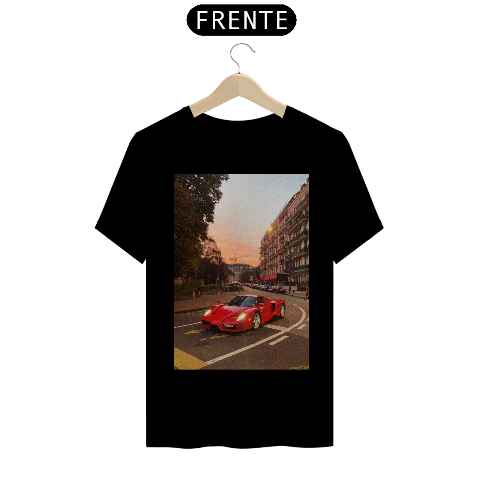 Camiseta Ferrari Enzo pôr do sol