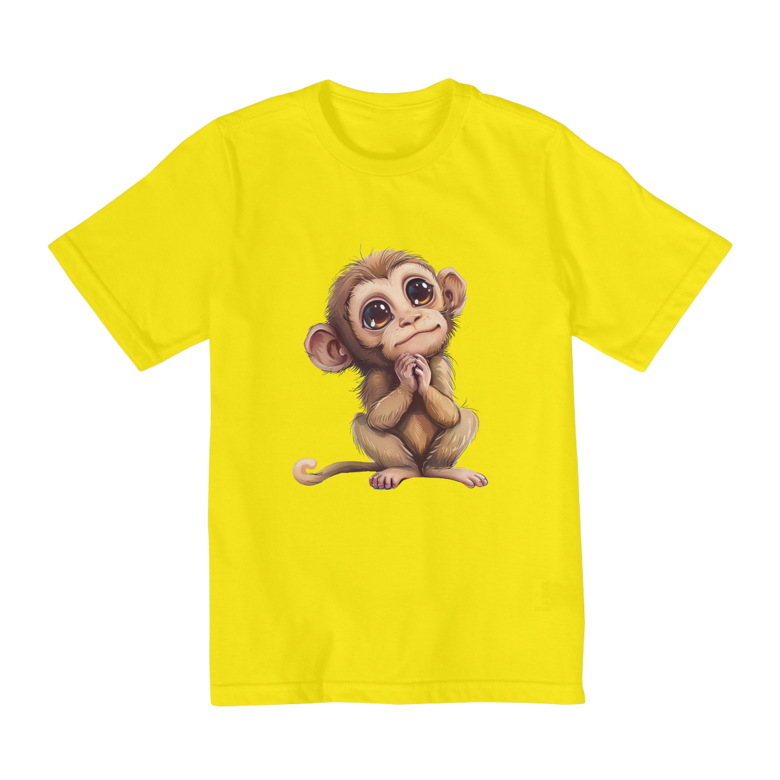 Camiseta infantil (2 a 8) Macaquinho pidão