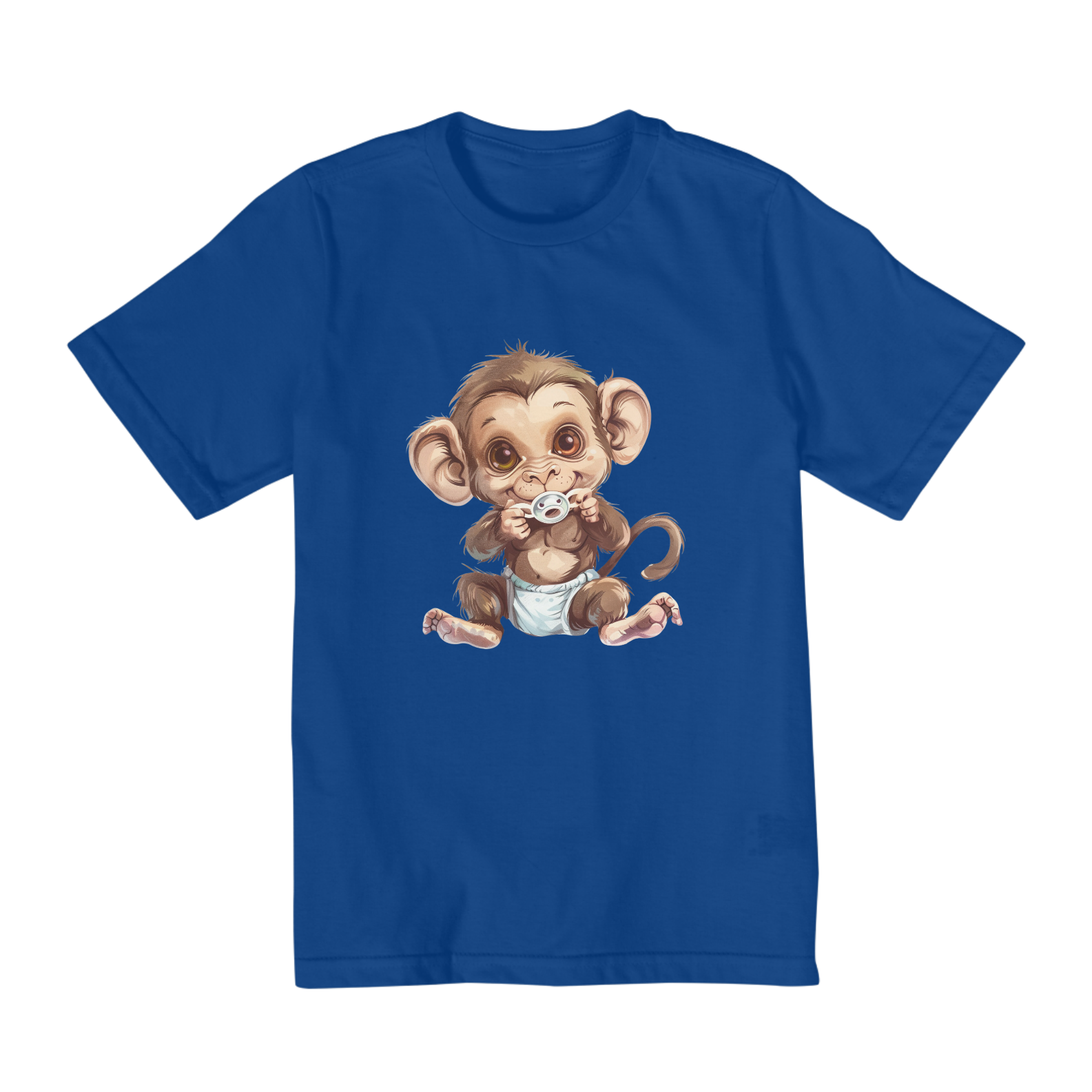 Camiseta infantil (2 a 8) Macaquinho bebê 