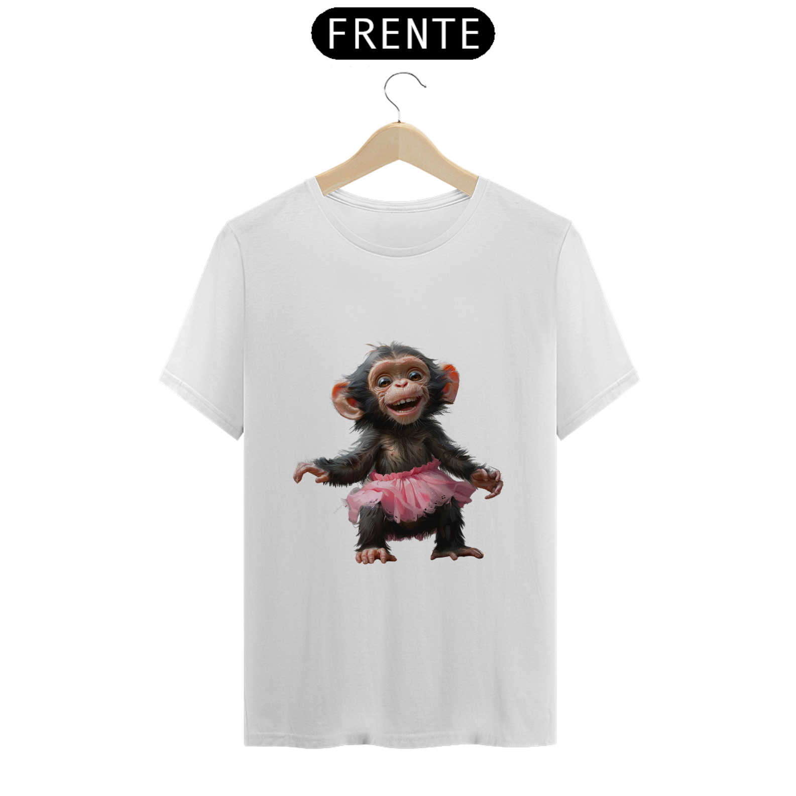Camiseta Macaquinha de Saia