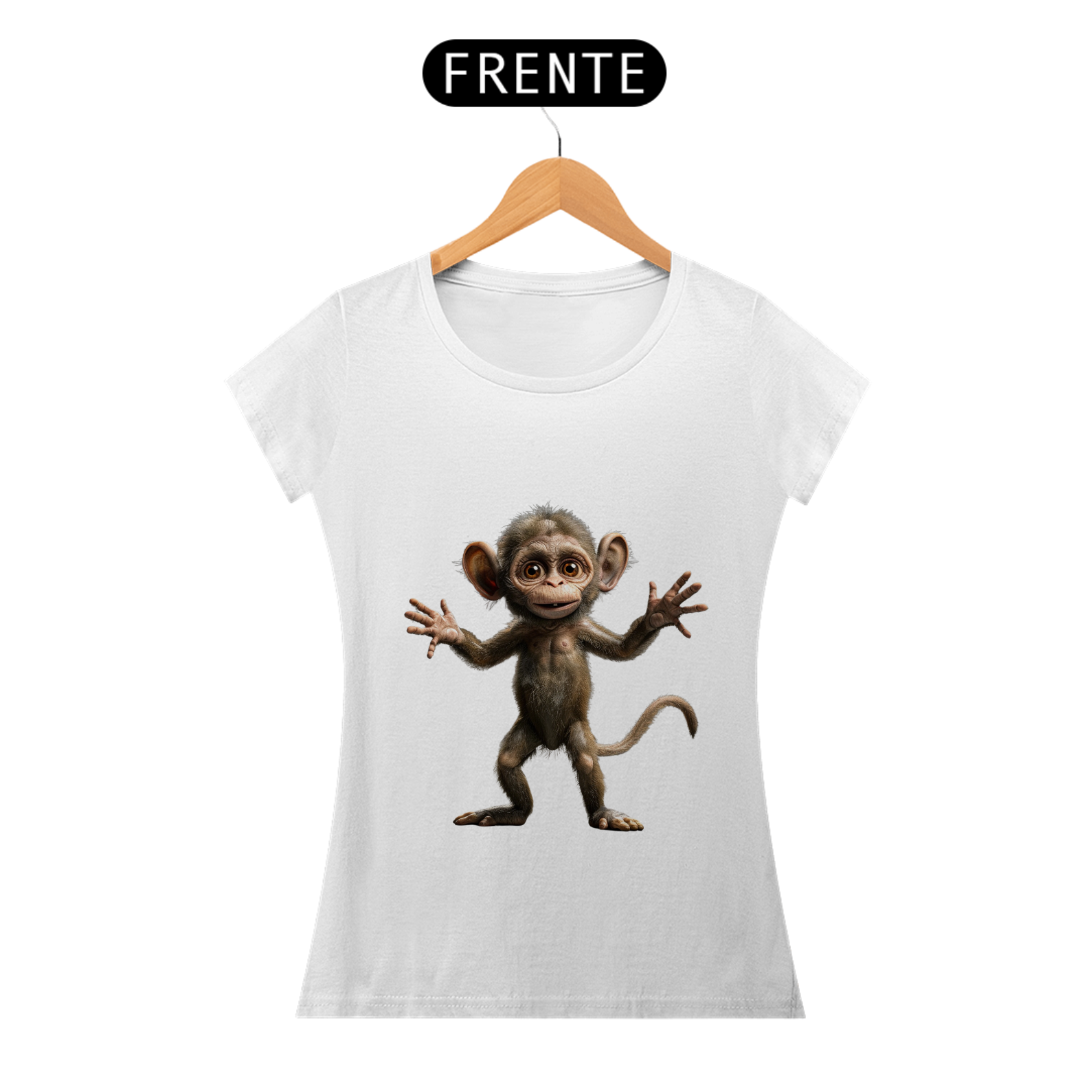 Camiseta Baby Long Macaquinho do Abraço