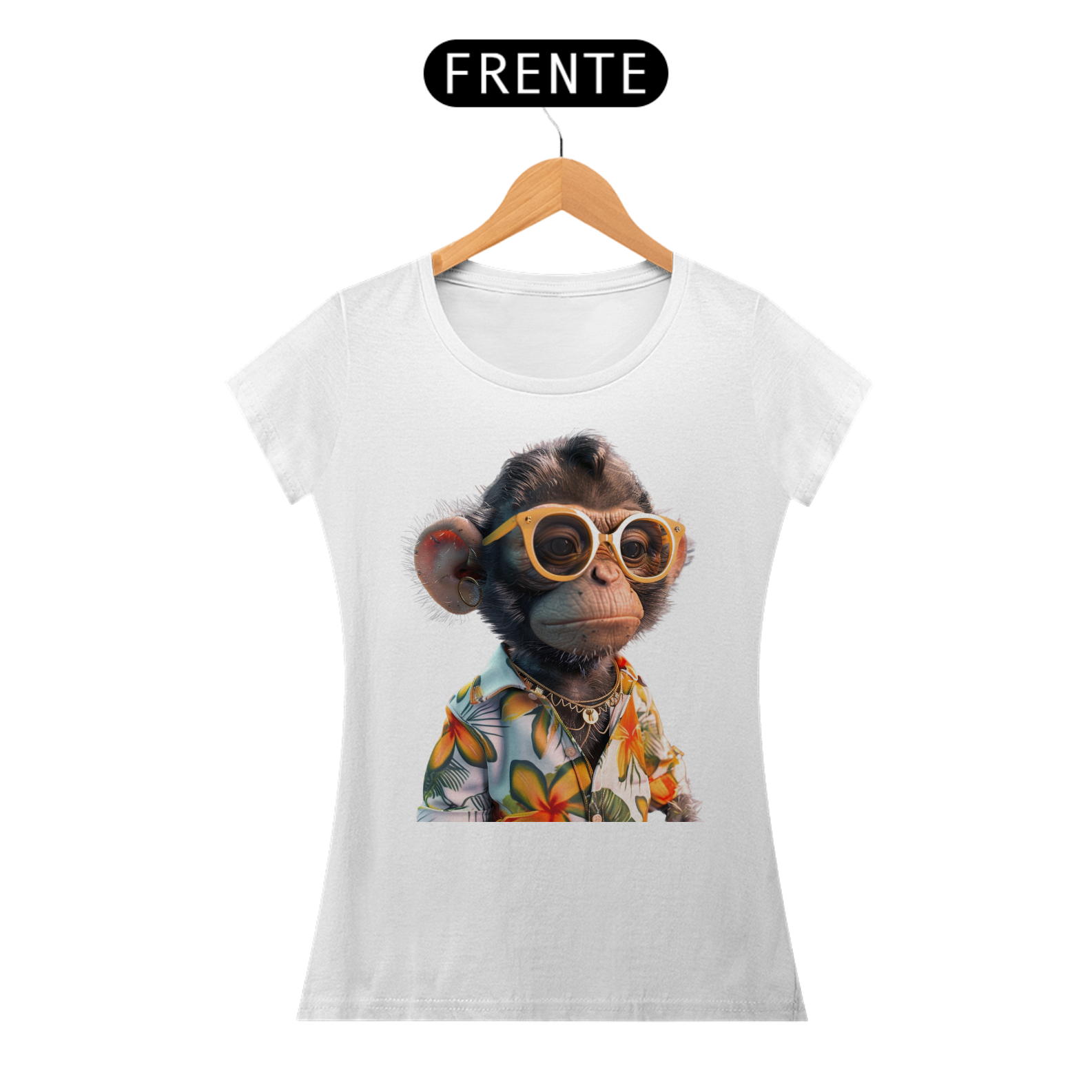 Camiseta Baby Long Macaquinho do Verão