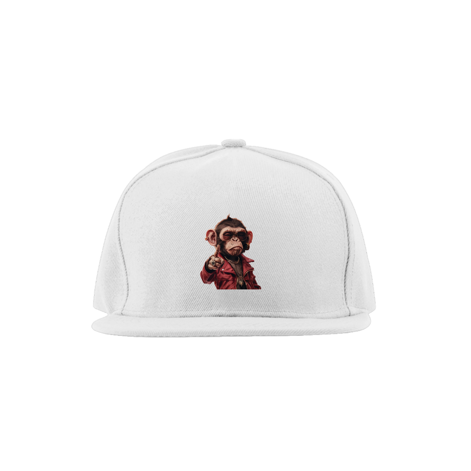 Nome do produto: Boné Quality Aba Reta Macaquinho Apontando Dedo