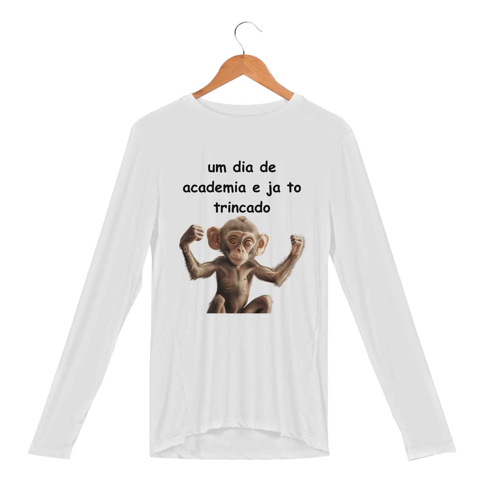 camisa manga longa sport dry uv macaquinho malhador