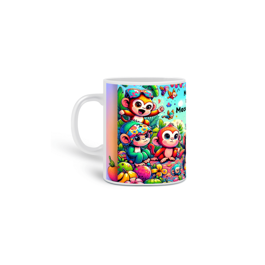 Caneca Mundo dos Macaquinhos