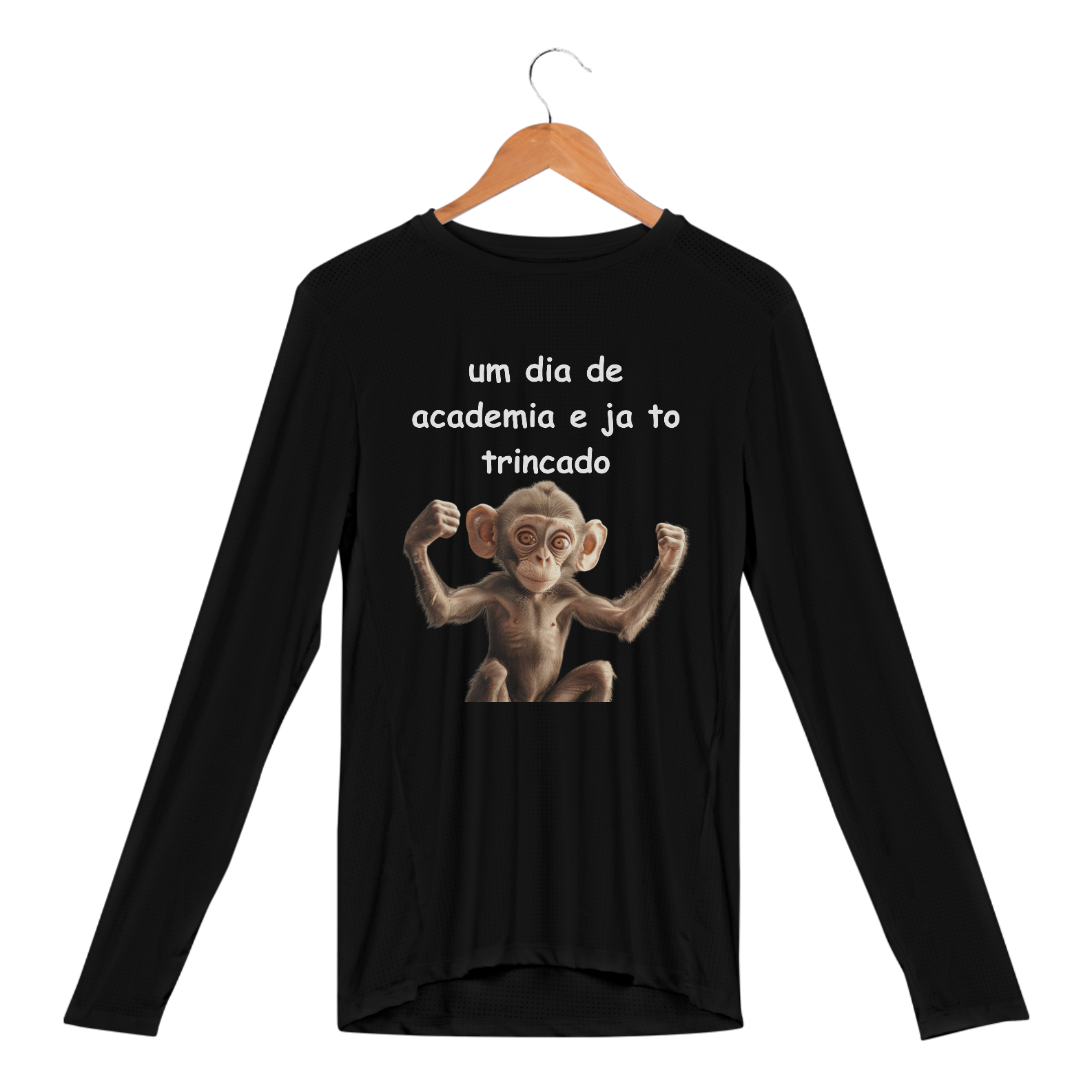 camisa manga longa sport dry uv macaquinho malhador