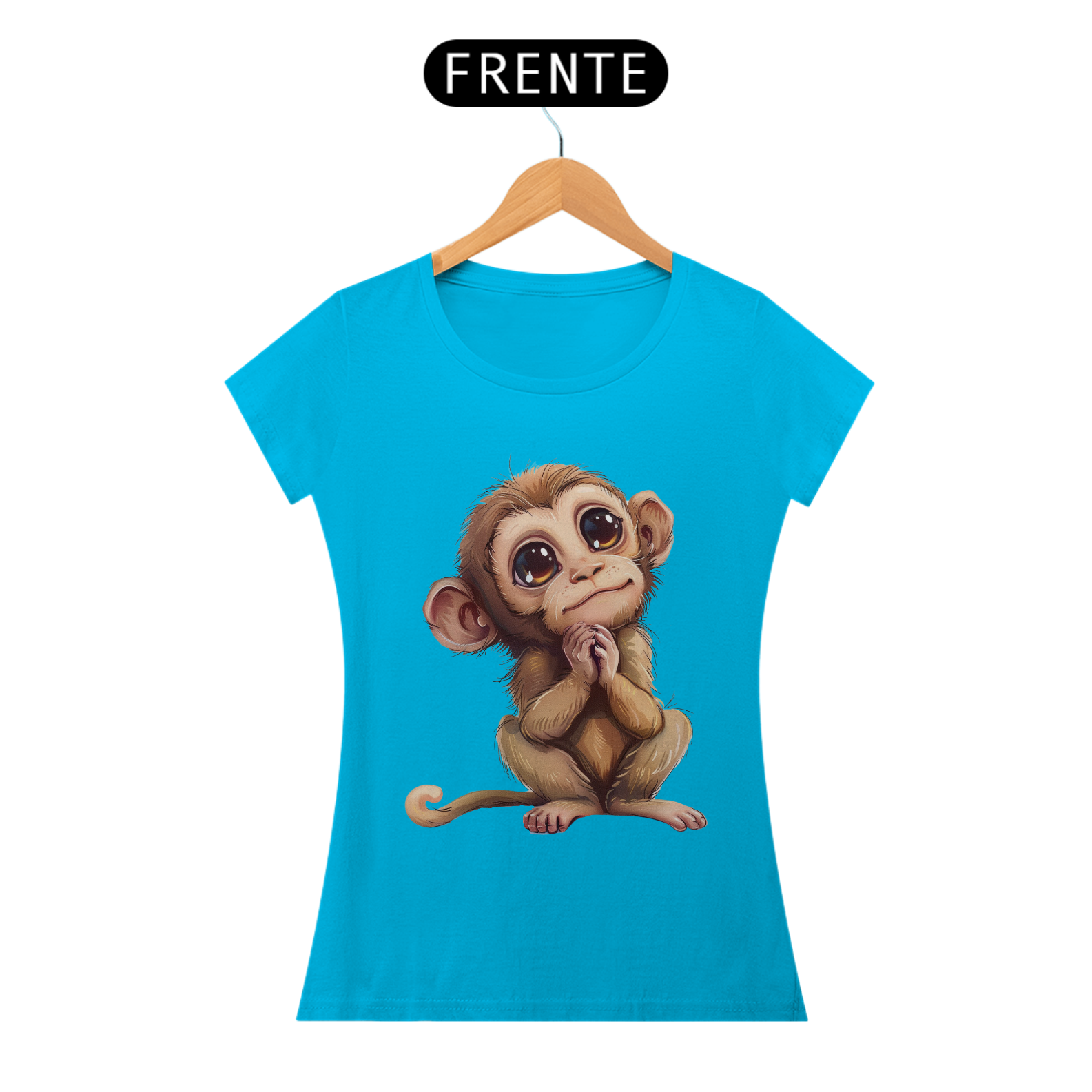 camiseta baby long macaquinho pidão