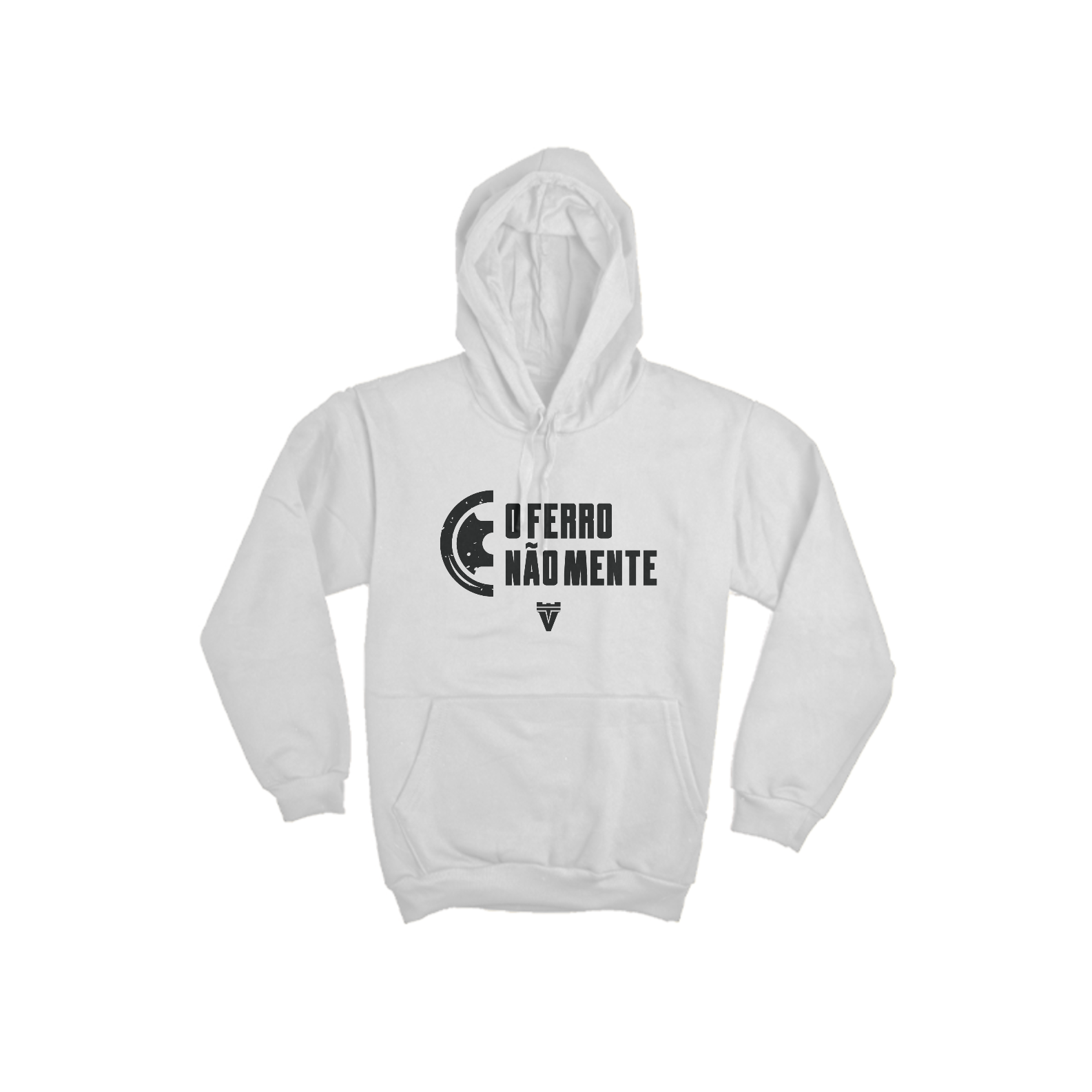 MOLETOM O FERRO NÃO MENTE - BRANCO