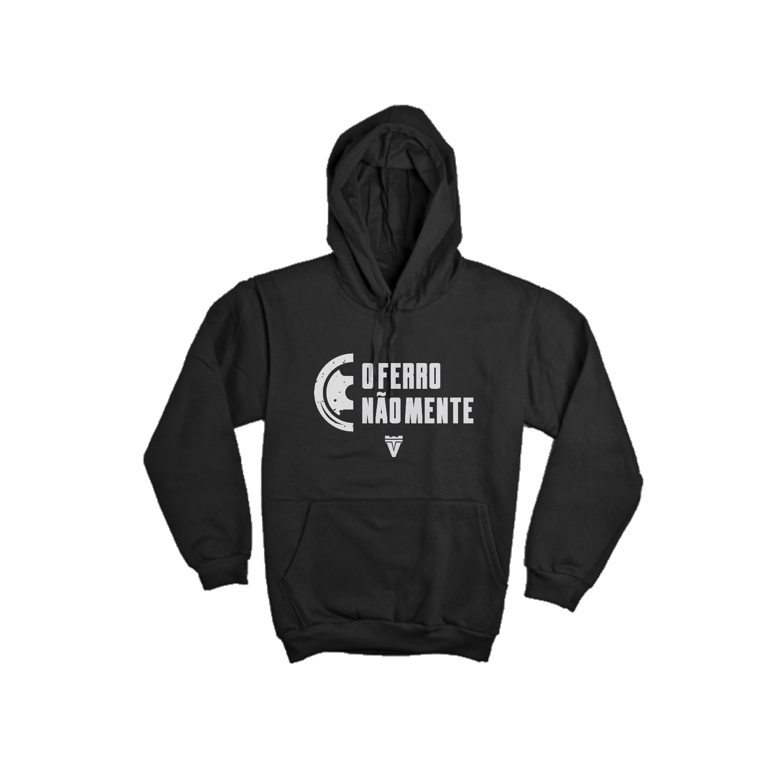 MOLETOM O FERRO NÃO MENTE - PRETO