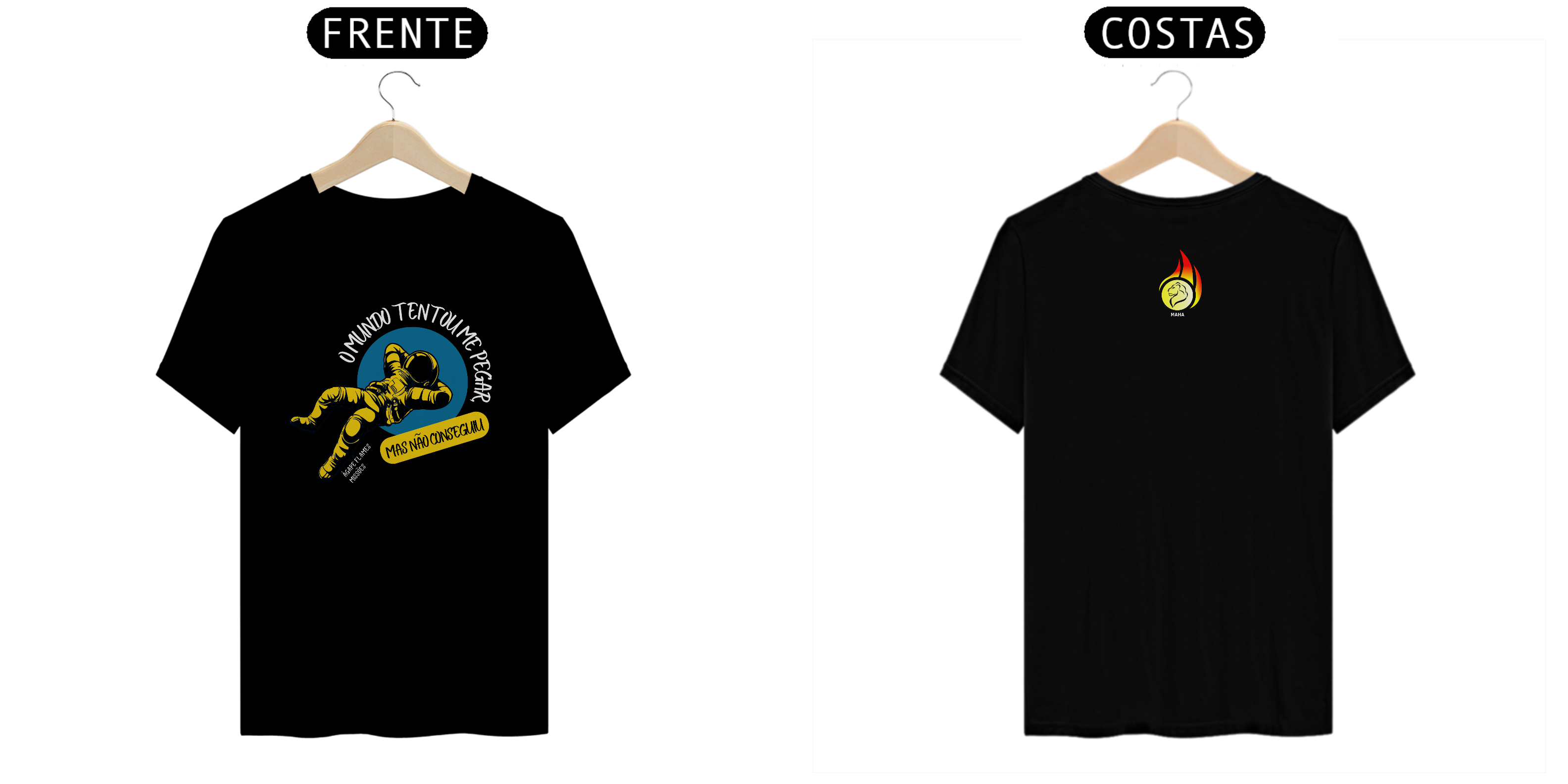 Camiseta Ágape Flames o Mundo Tentou me Pegar