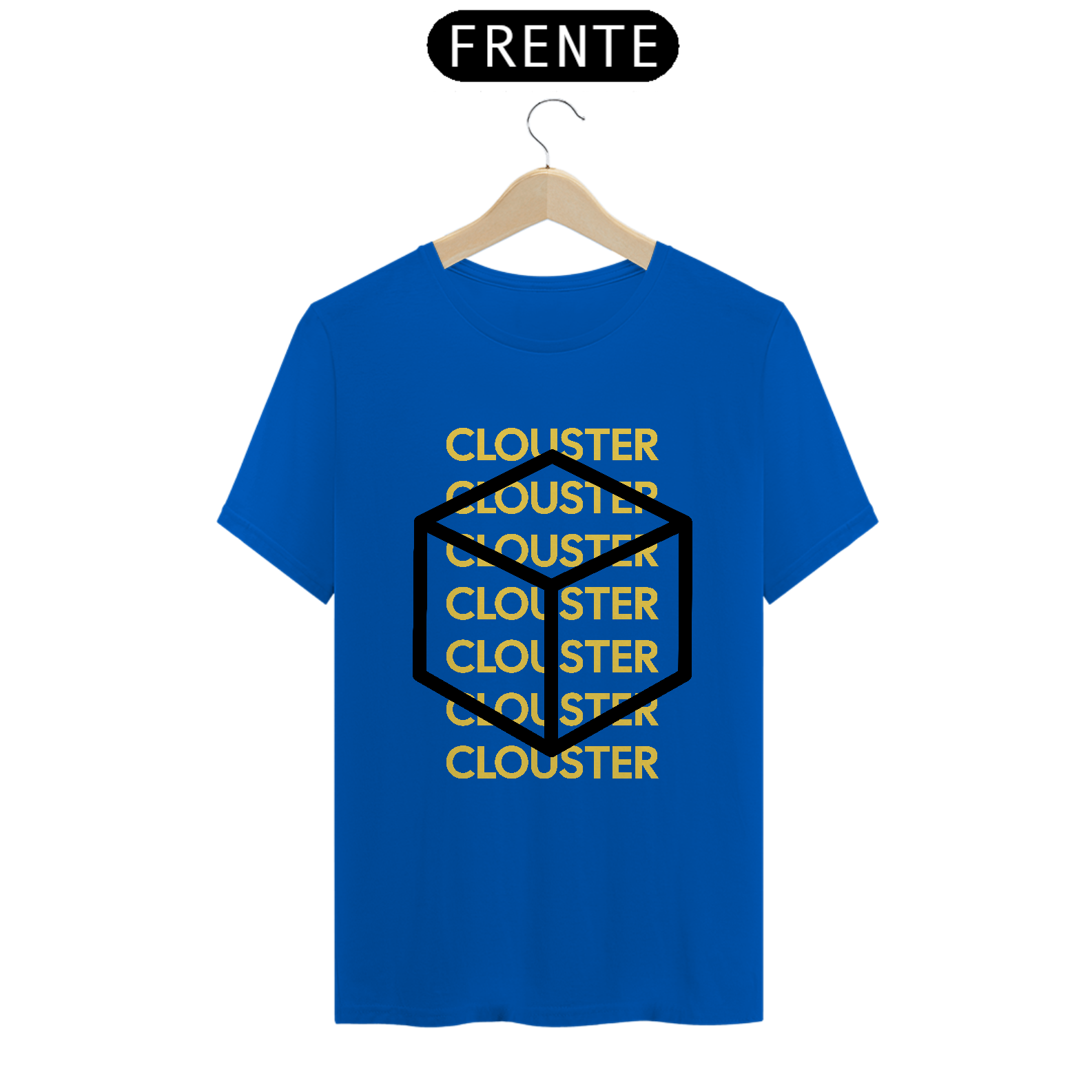 Camiseta CLOUSTER Cubo Amarelo 03 Masculino