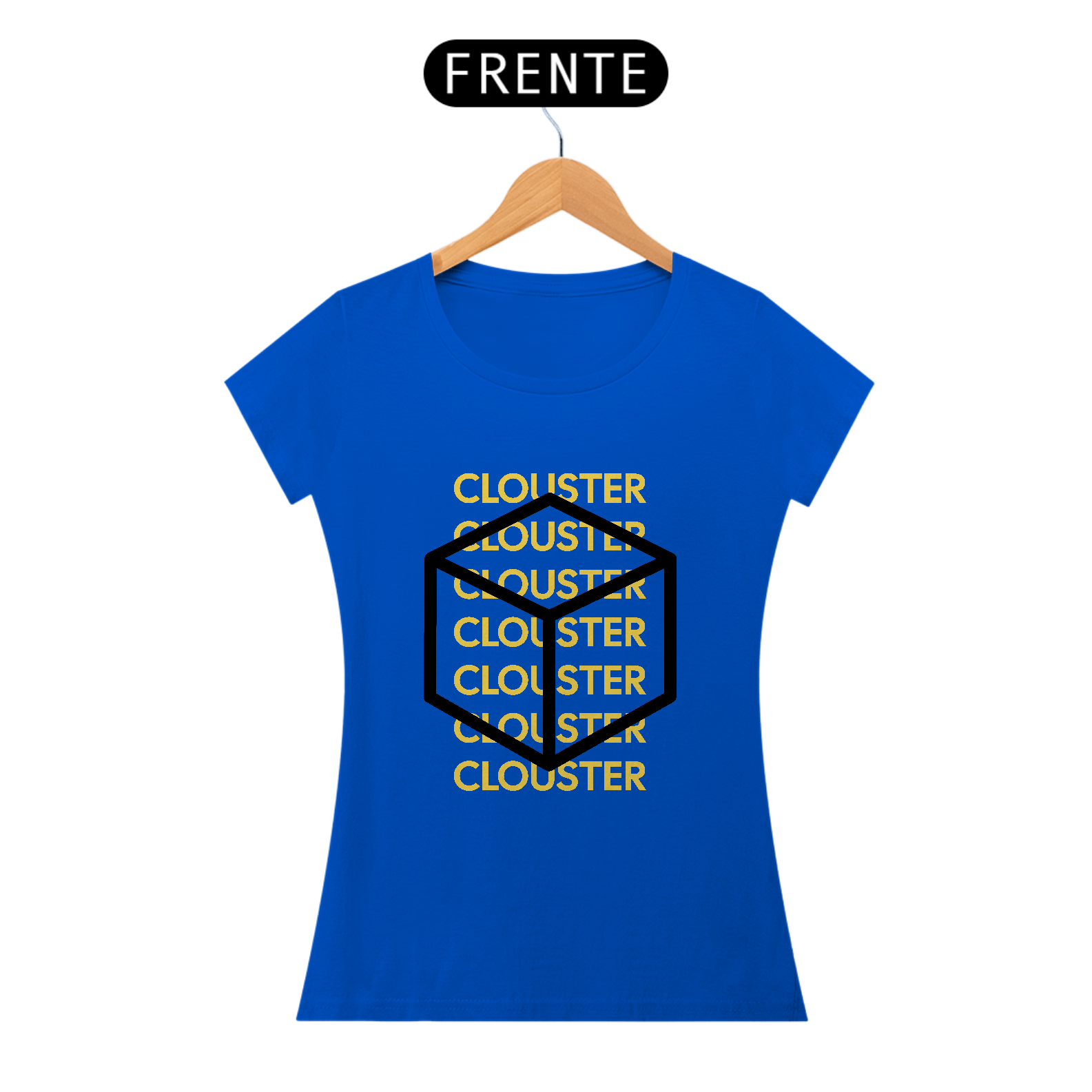 Camiseta CLOUSTER Cubo Amarelo 04 Feminino