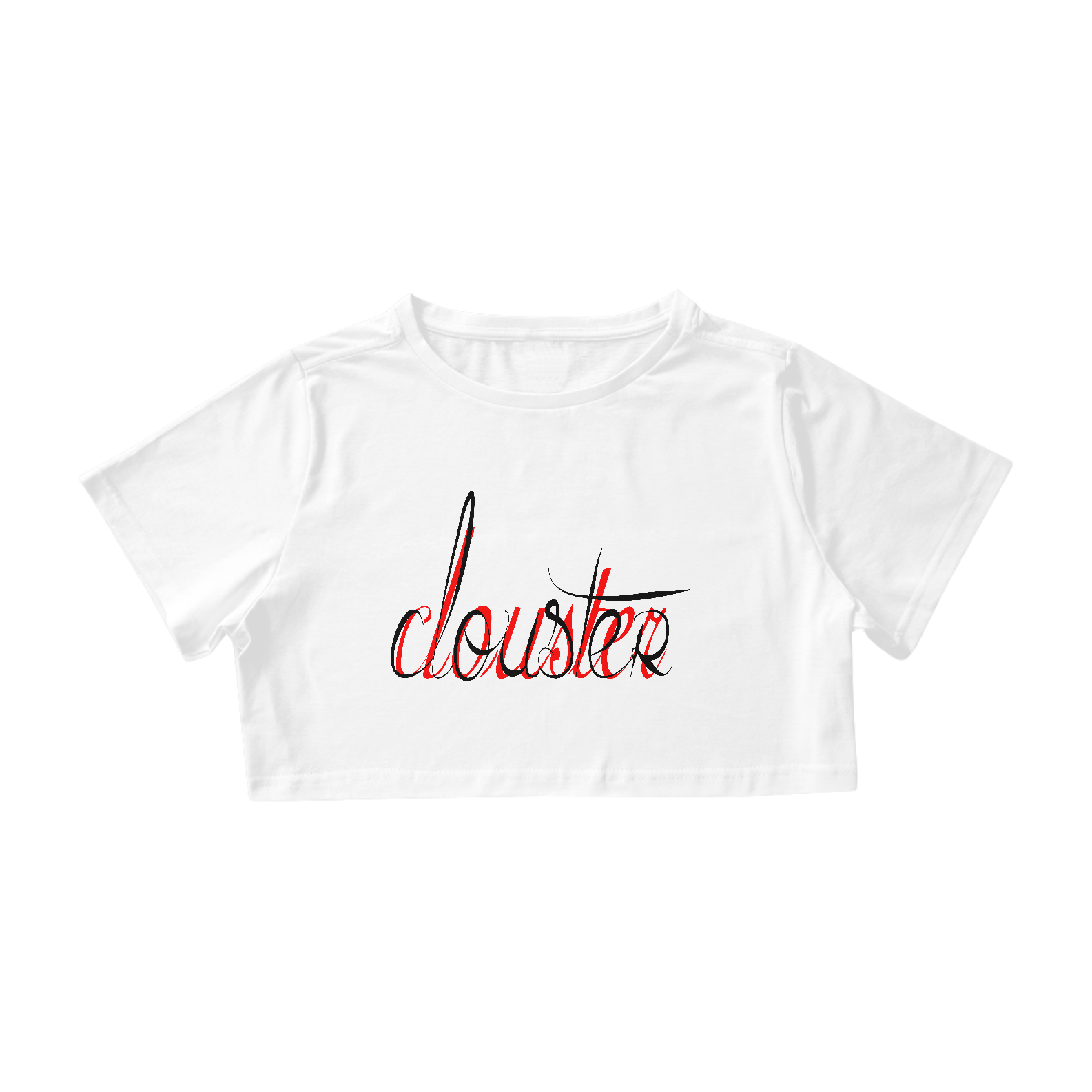 Camiseta Cropped CLOUSTER Vermelho