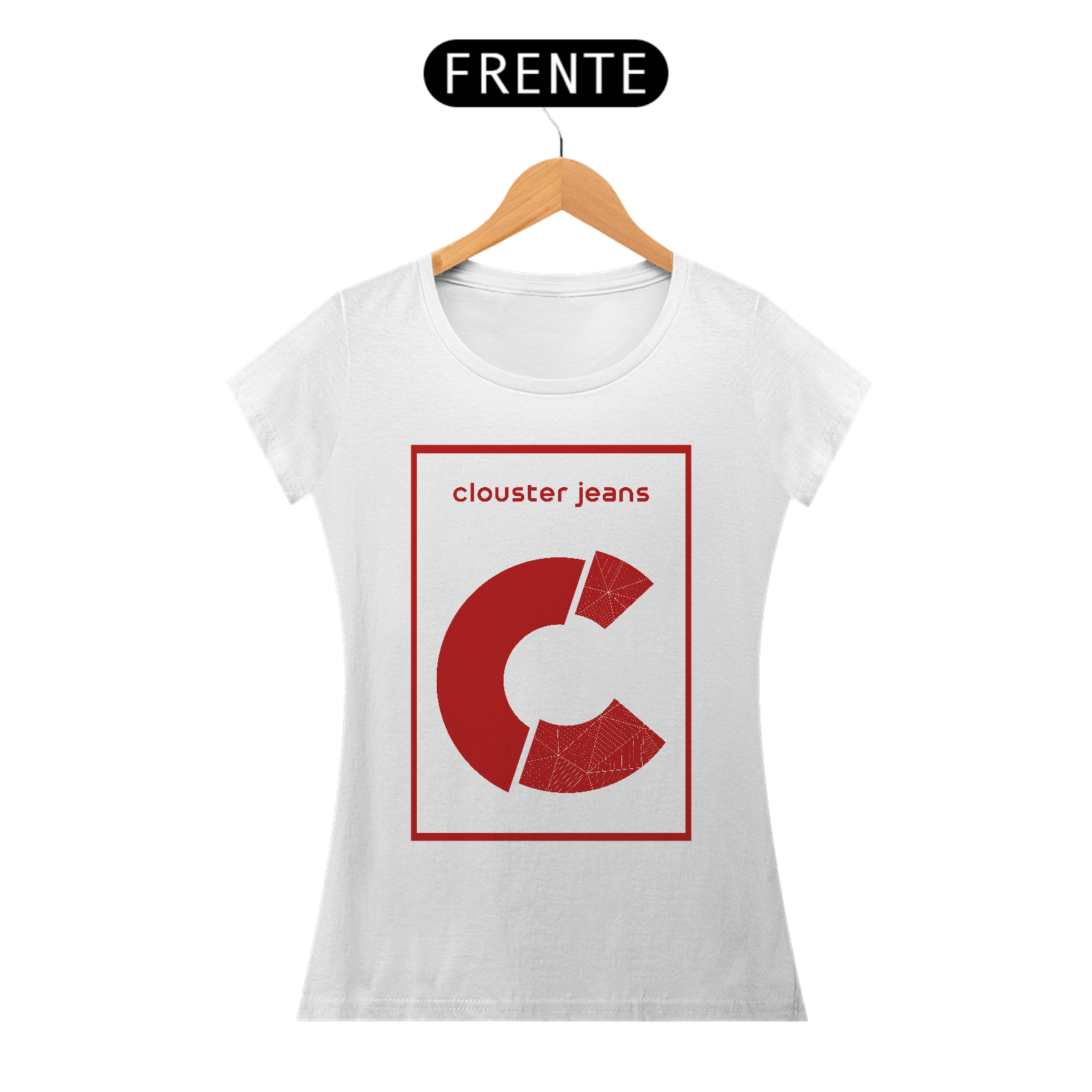 Camiseta CLOUSTER jeans 002 Feminino