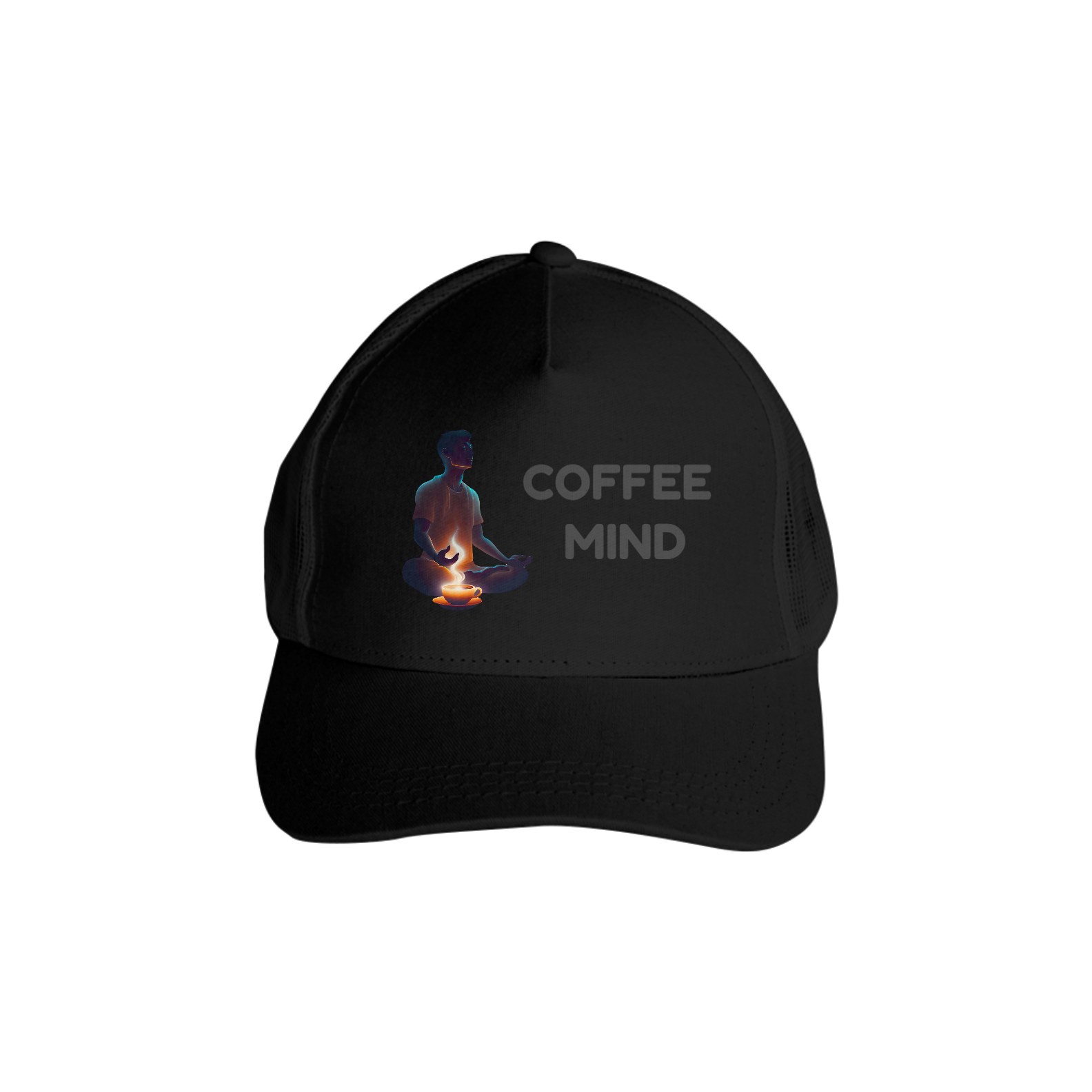 Boné Trucker Café e Meditação