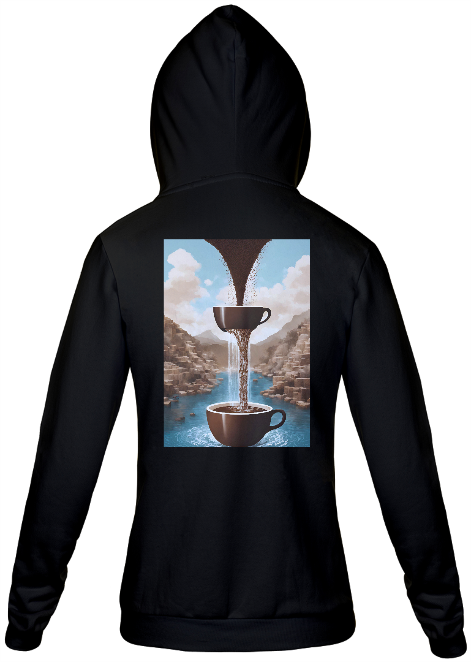 Moletom Zíper Cascata de Café