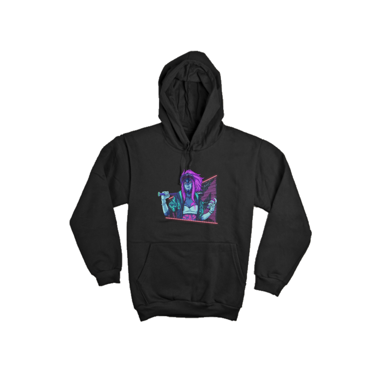 Nome do produto  Moletom Canguru - Akali - Black Light