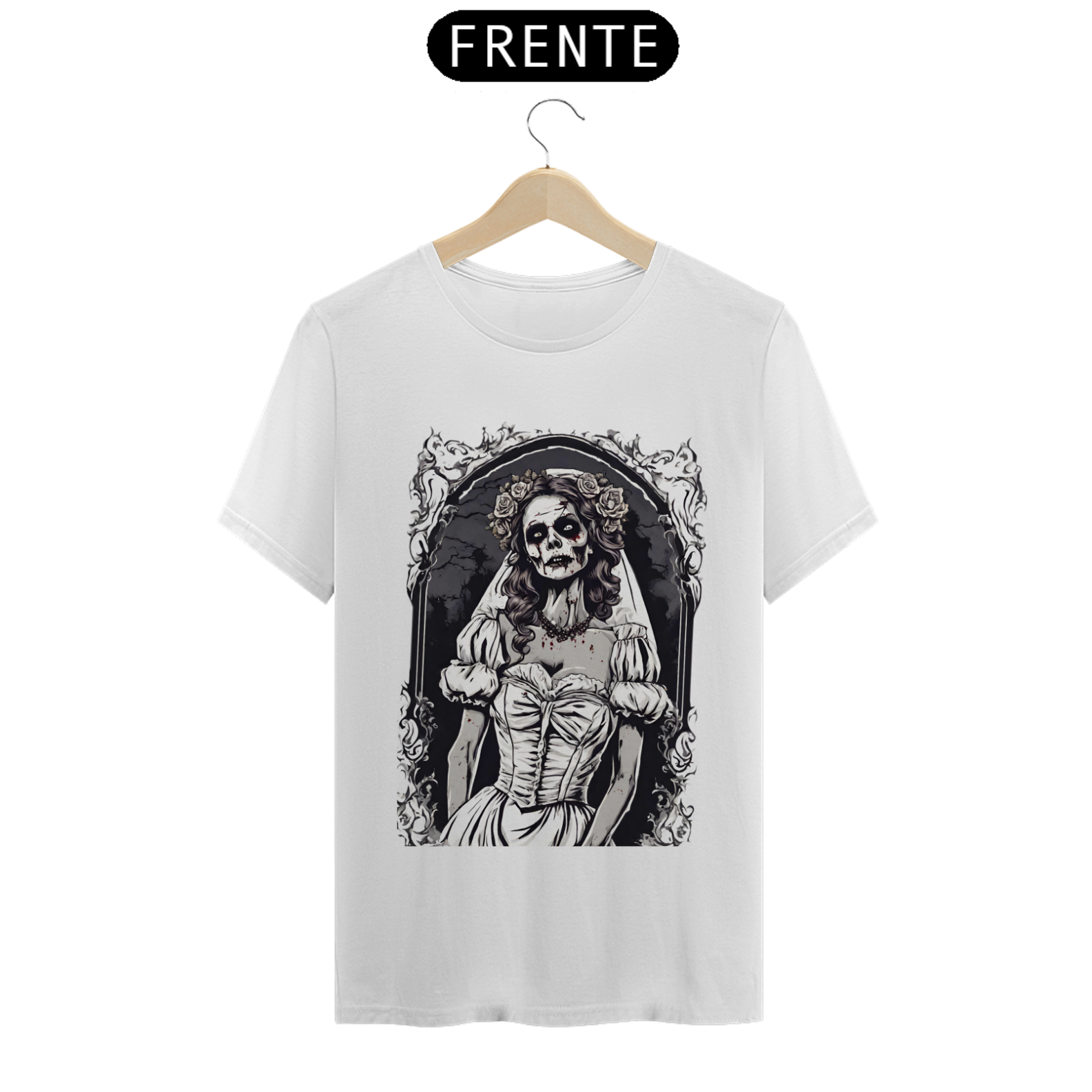 Bride zombie classic t shirt