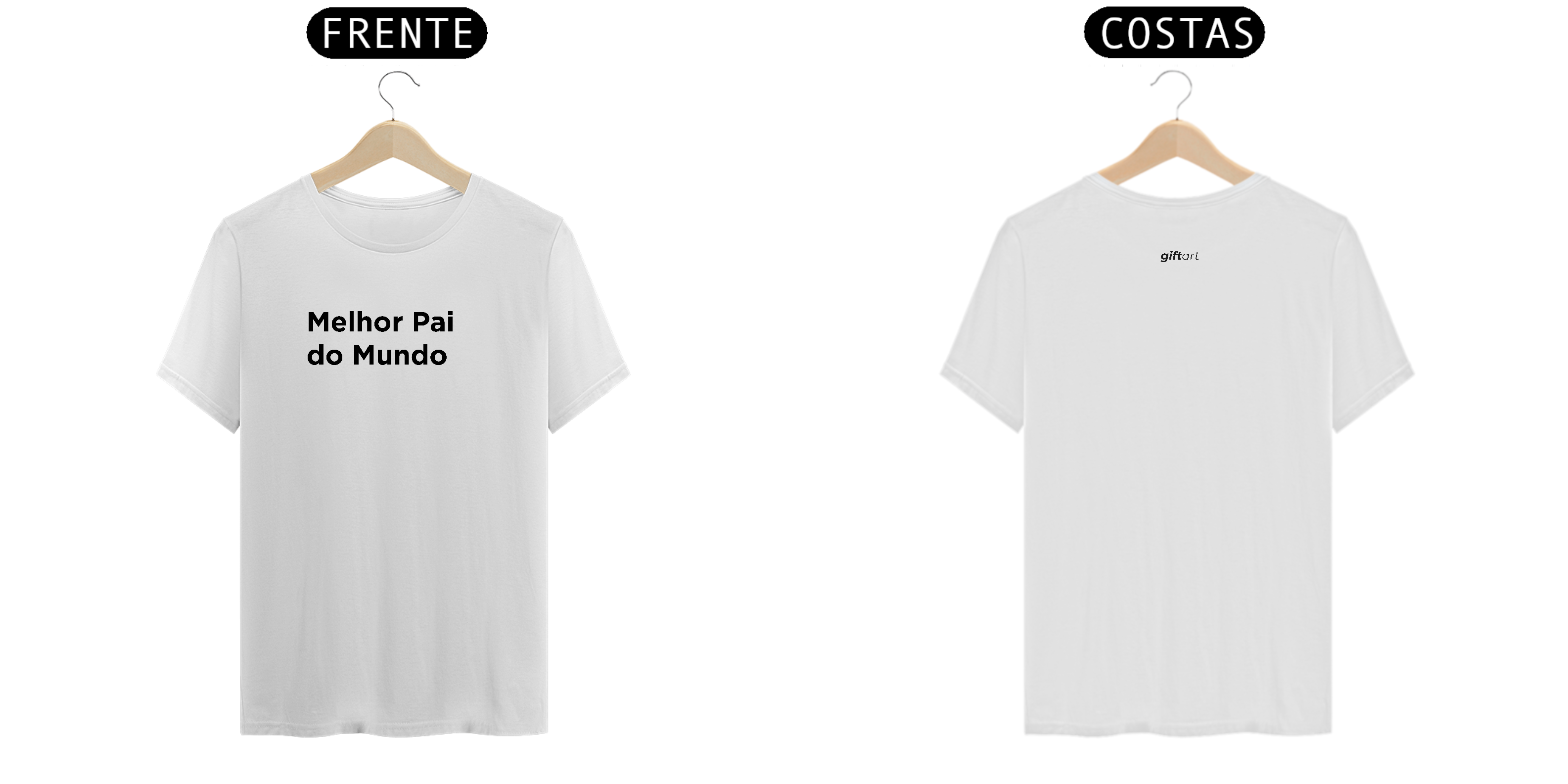 Camiseta Unissex Melhor Pai do Mundo Pt Branco Prime