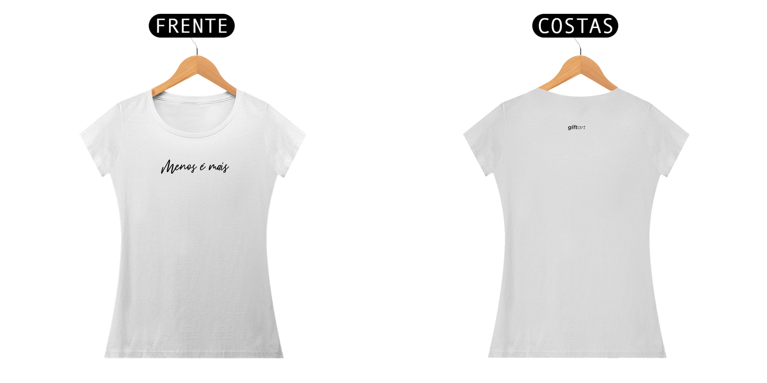 Baby Long Menos é mais Pt Branco Prime