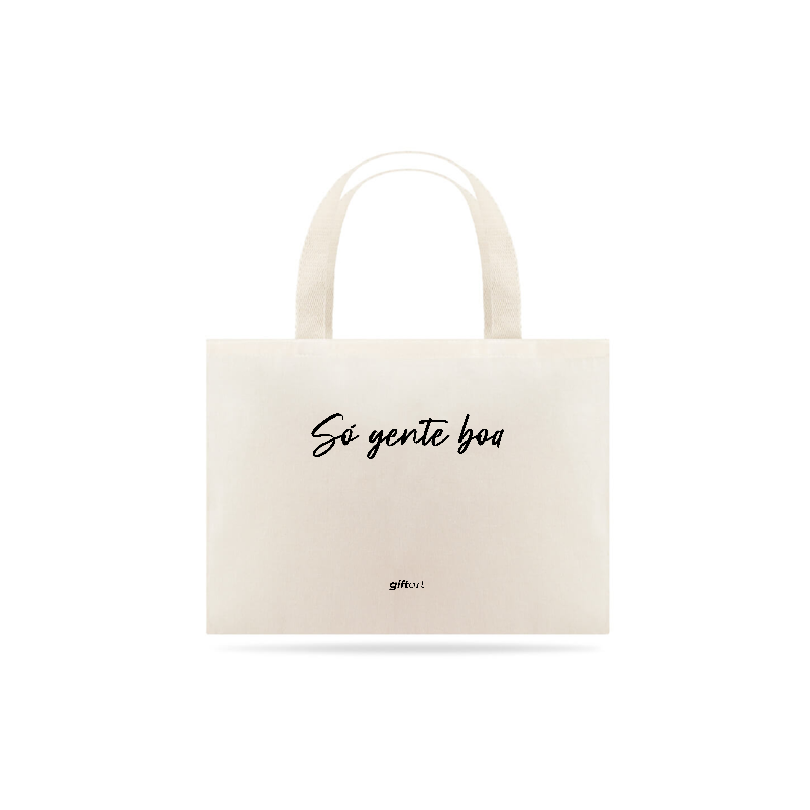 Ecobag Só gente boa Pt Algodão