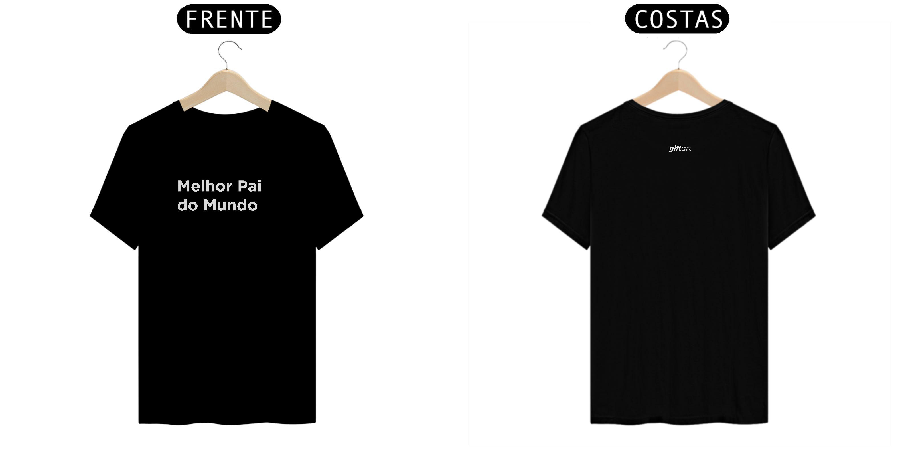 Camiseta Unissex Melhor Pai do Mundo Br Preto Prime