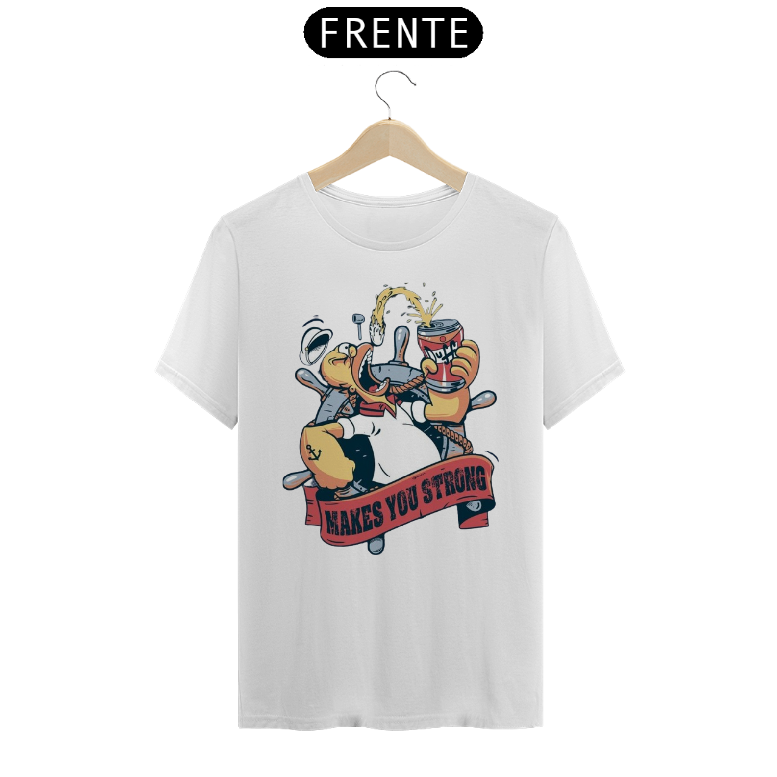 Camiseta Homer Popeye Simpsons