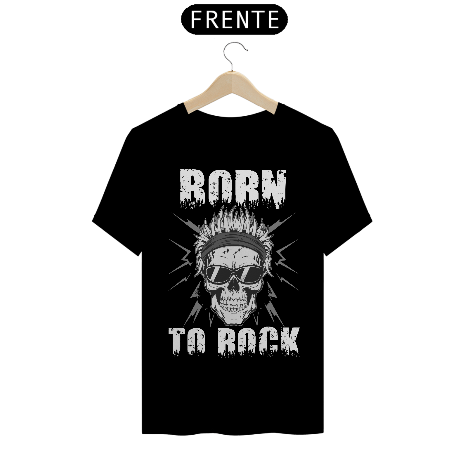 Camiseta de Rock Masculina Born To Rock