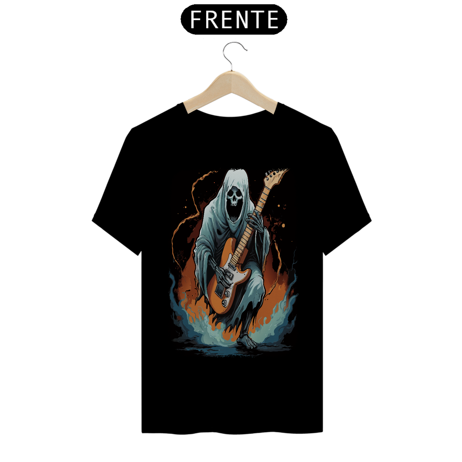Camisa de Rock Masculina Ghost Of Guitar