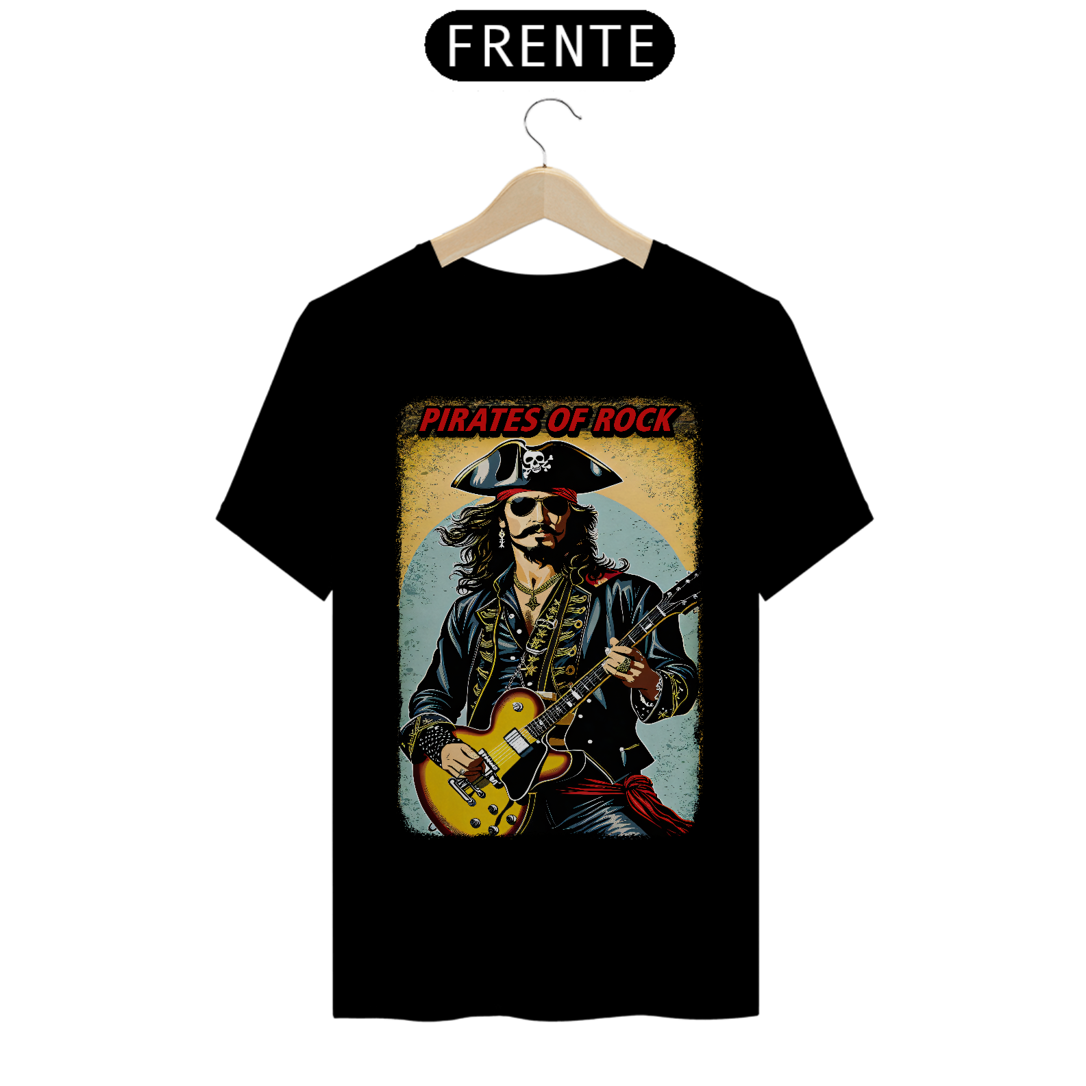 Camisa de Rock Masculina Pirates Of Rock