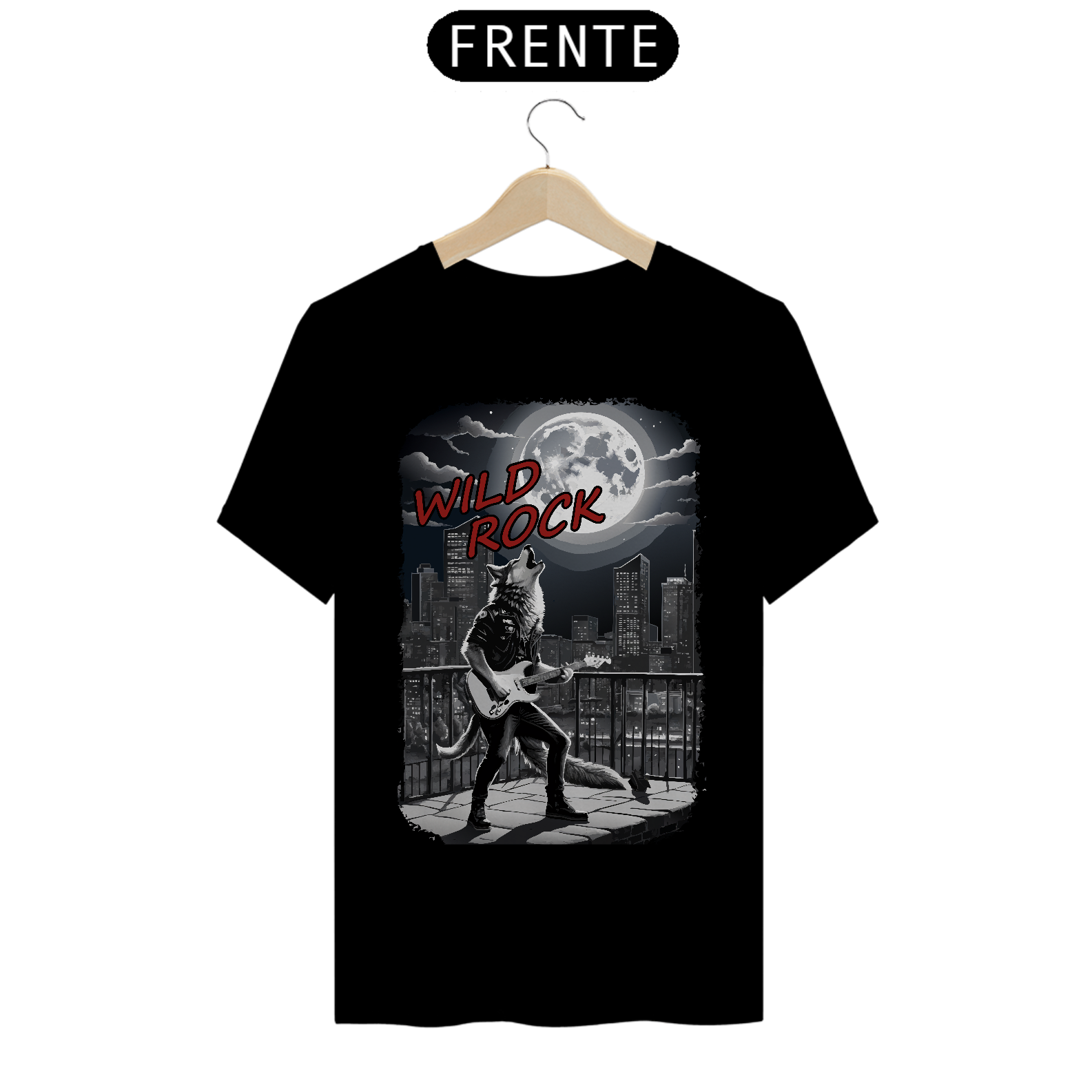 Camisa de Rock Masculina Wild Rock