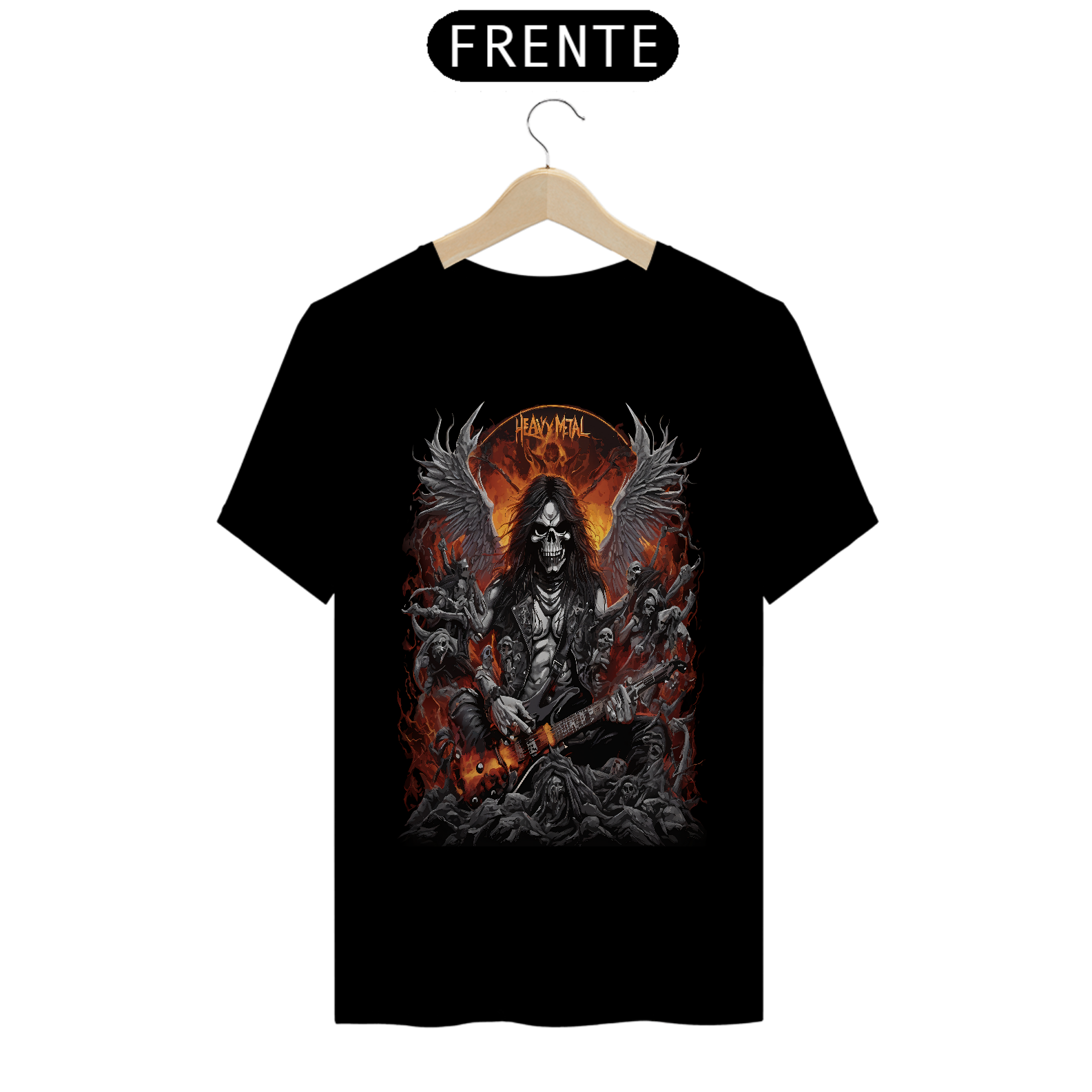 Camiseta de Rock Masculina Heavy Metal