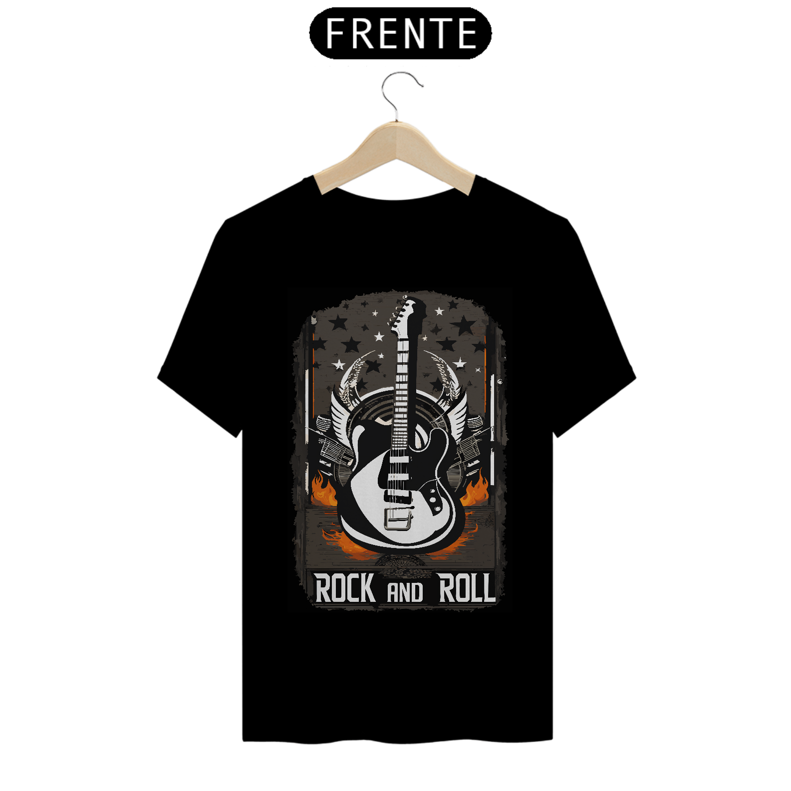 Camisa de Rock Masculina Rock And Roll