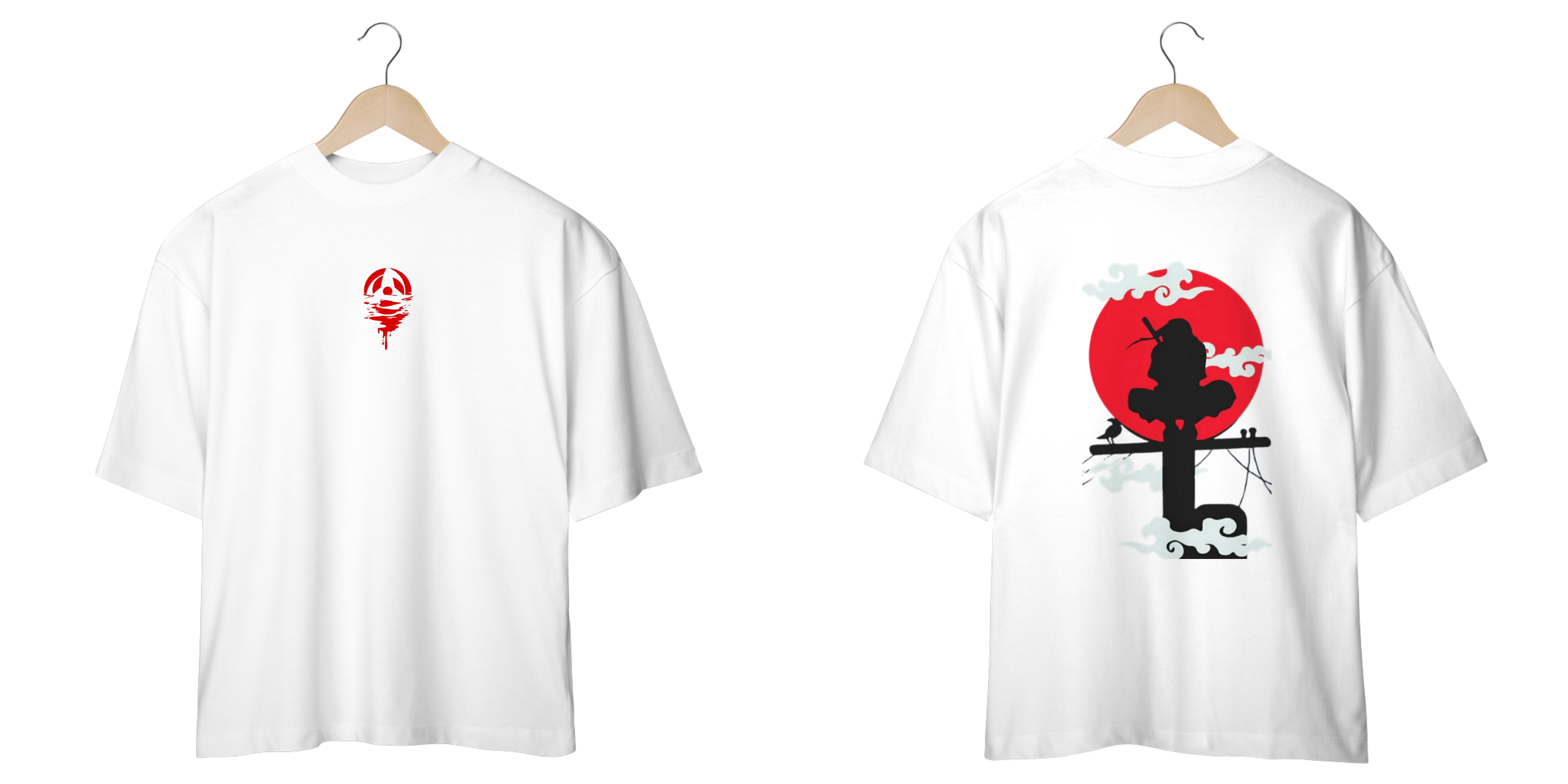 camisa oversized Itachi Uchiha