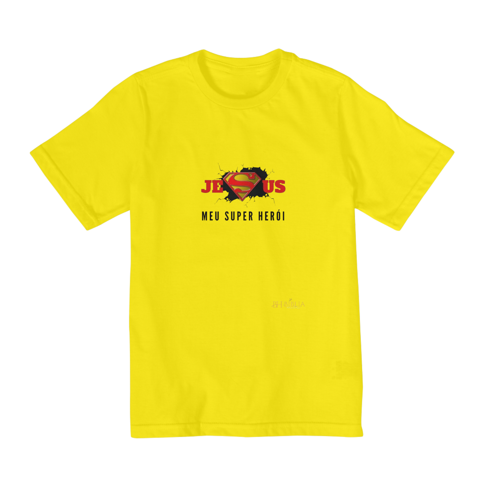 Camisa Jesus Meu Super Herói Infantil Bh 