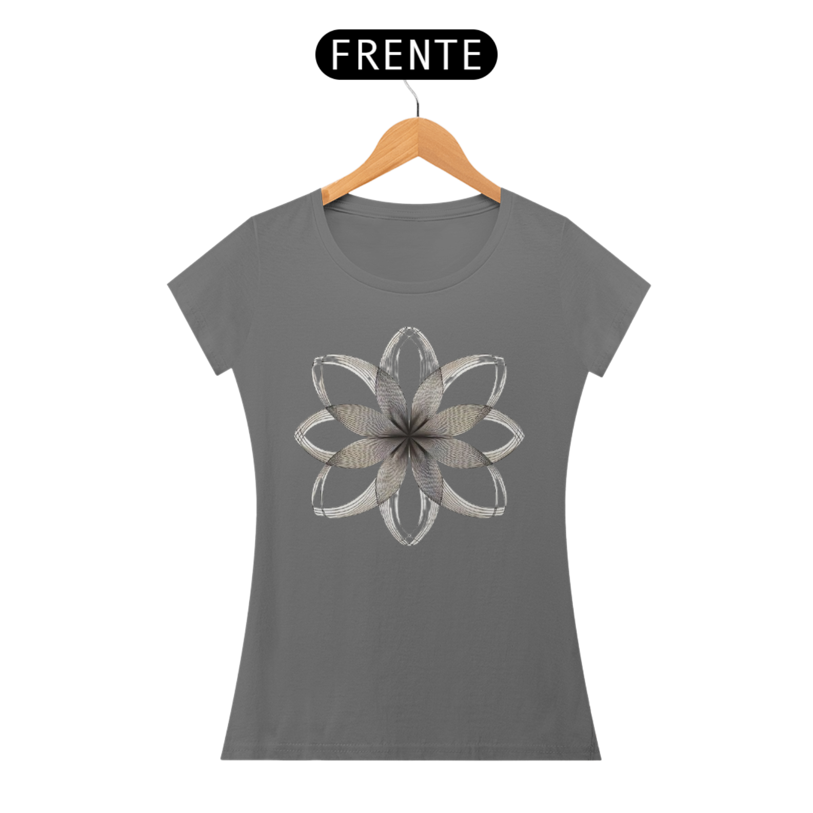 Blusa- Desing-Outline-Flor-Linha Minimalista