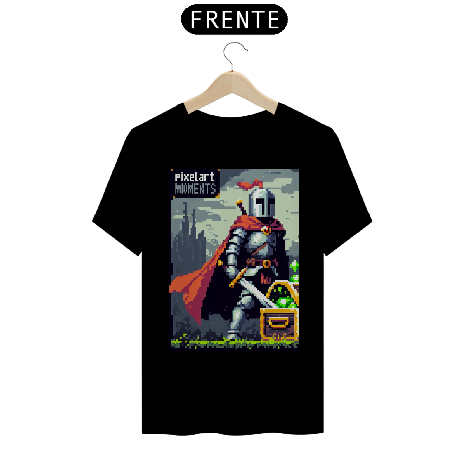 T-shirt-Prime-Pixelart Moments-model Knight