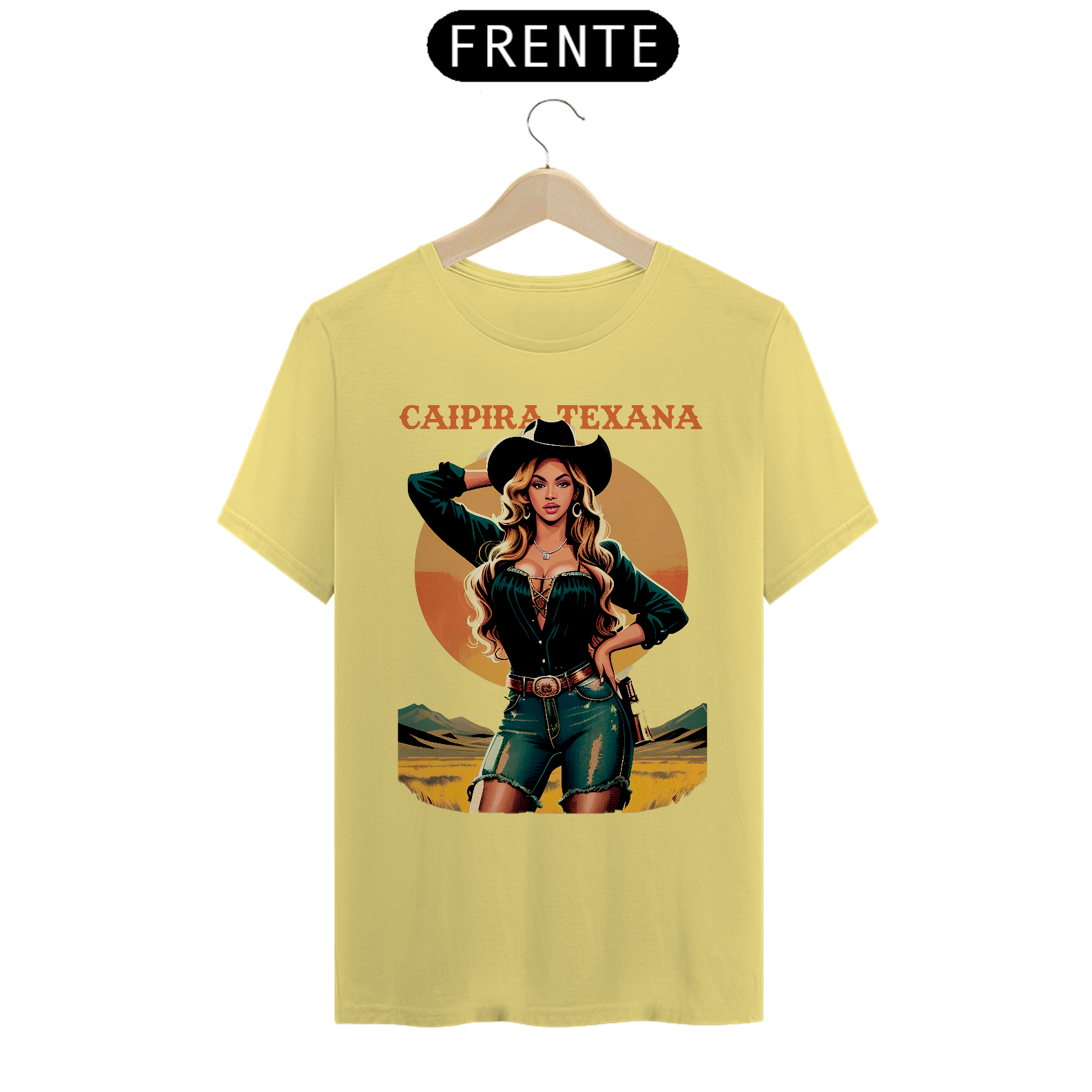 CAMISETA CAIPIRA TEXANA ESTONADA 