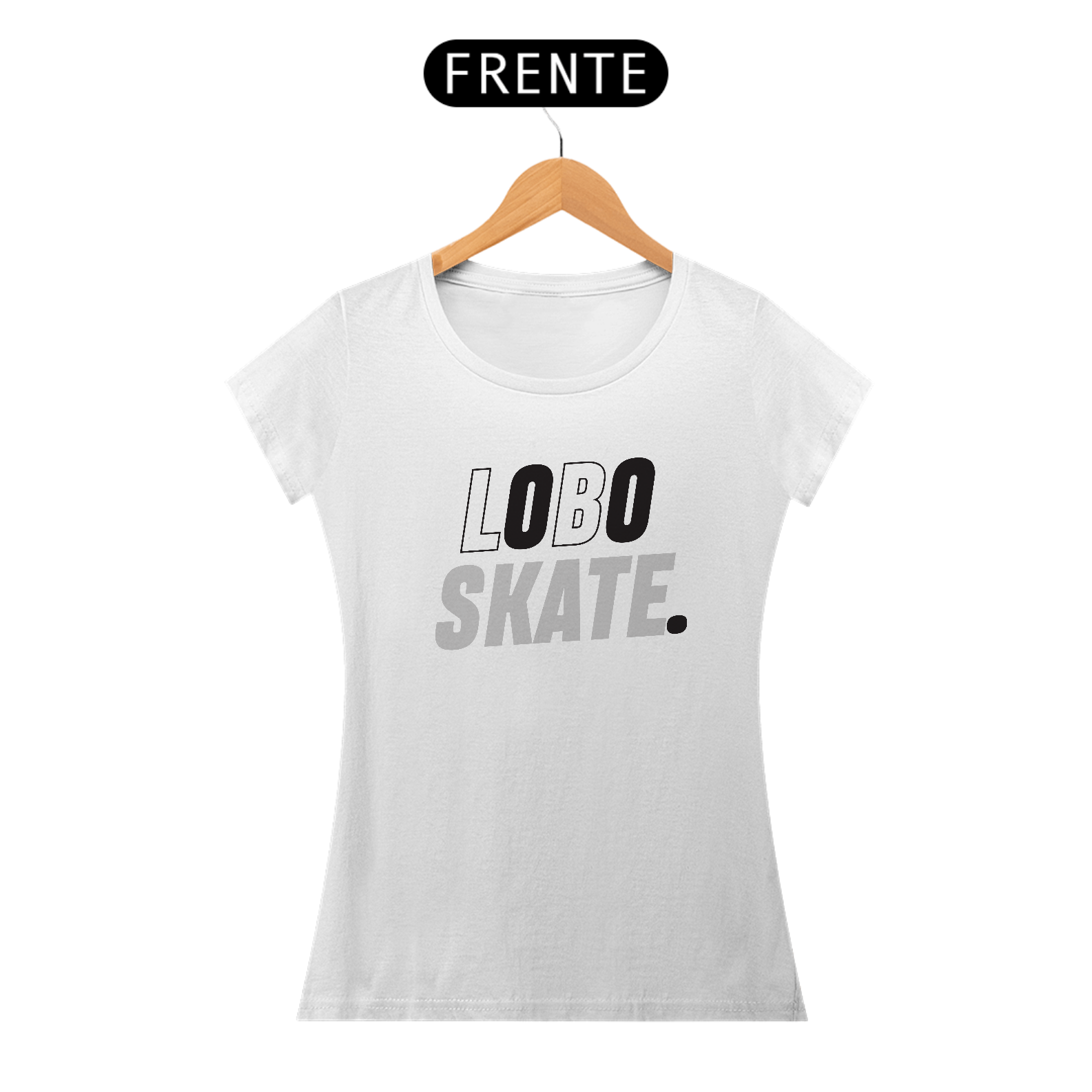 Camisa Feminina loboskate - Branca