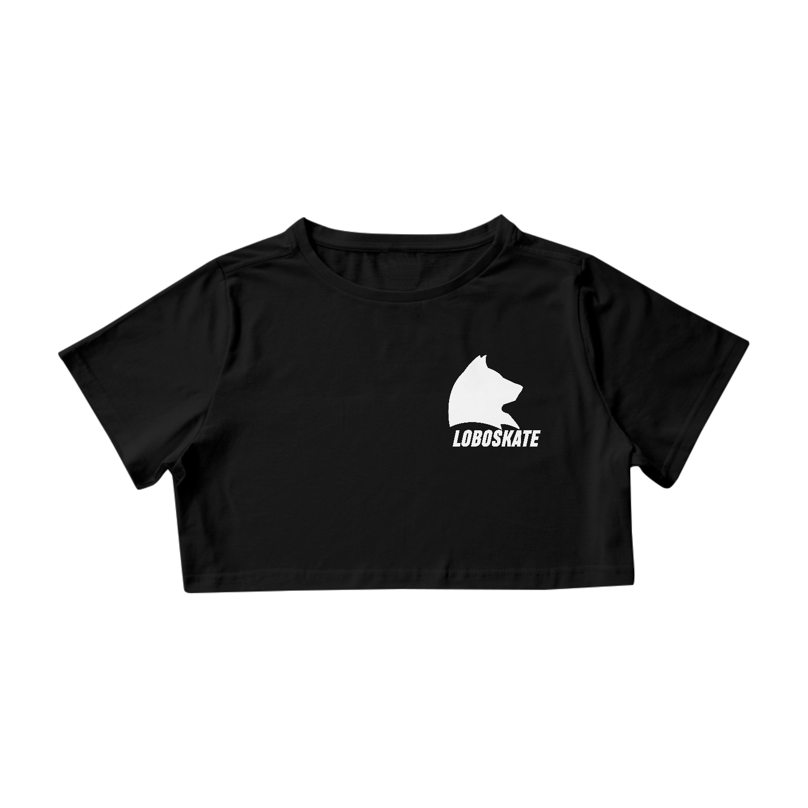 Cropped Feminino loboskate - Preto