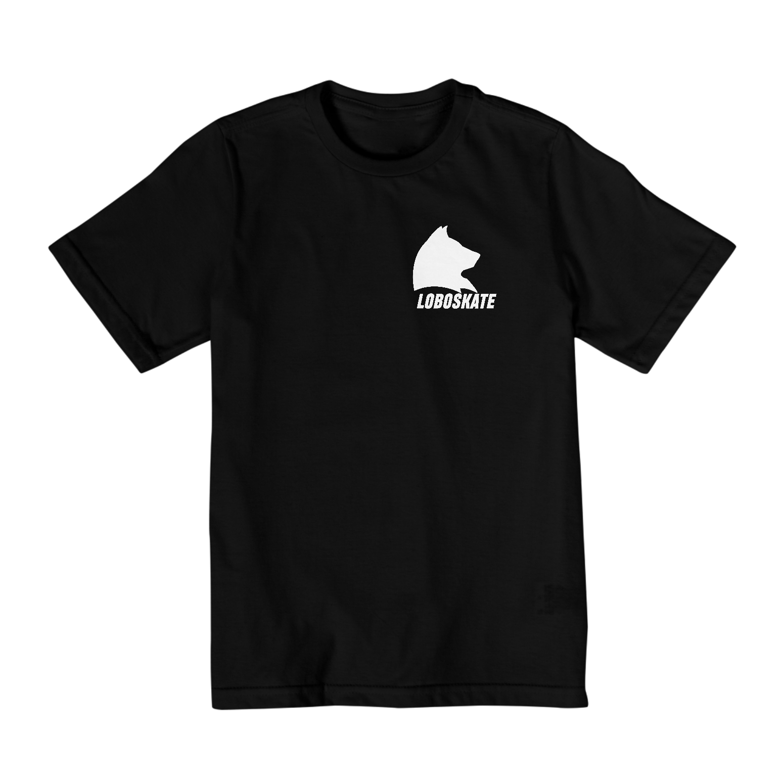 Camisa Infantil loboskate - Preta