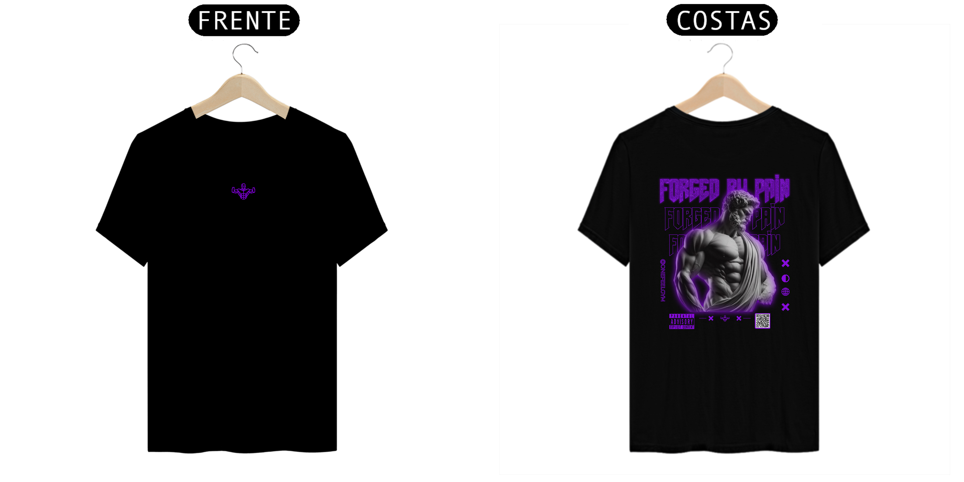 camiseta - forged in pain