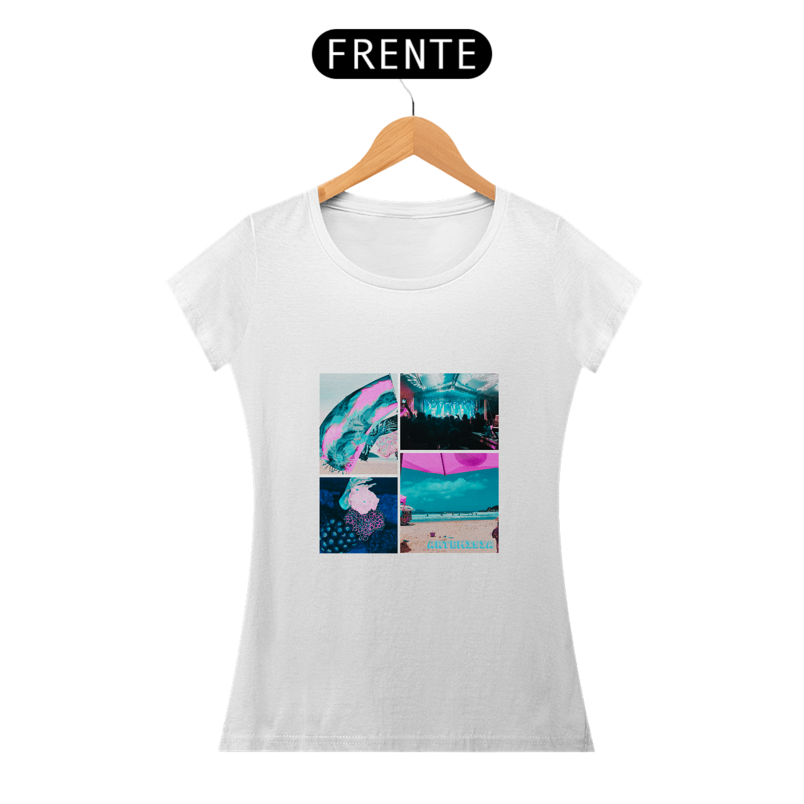 Camiseta Fem Estampa Verão Mágico