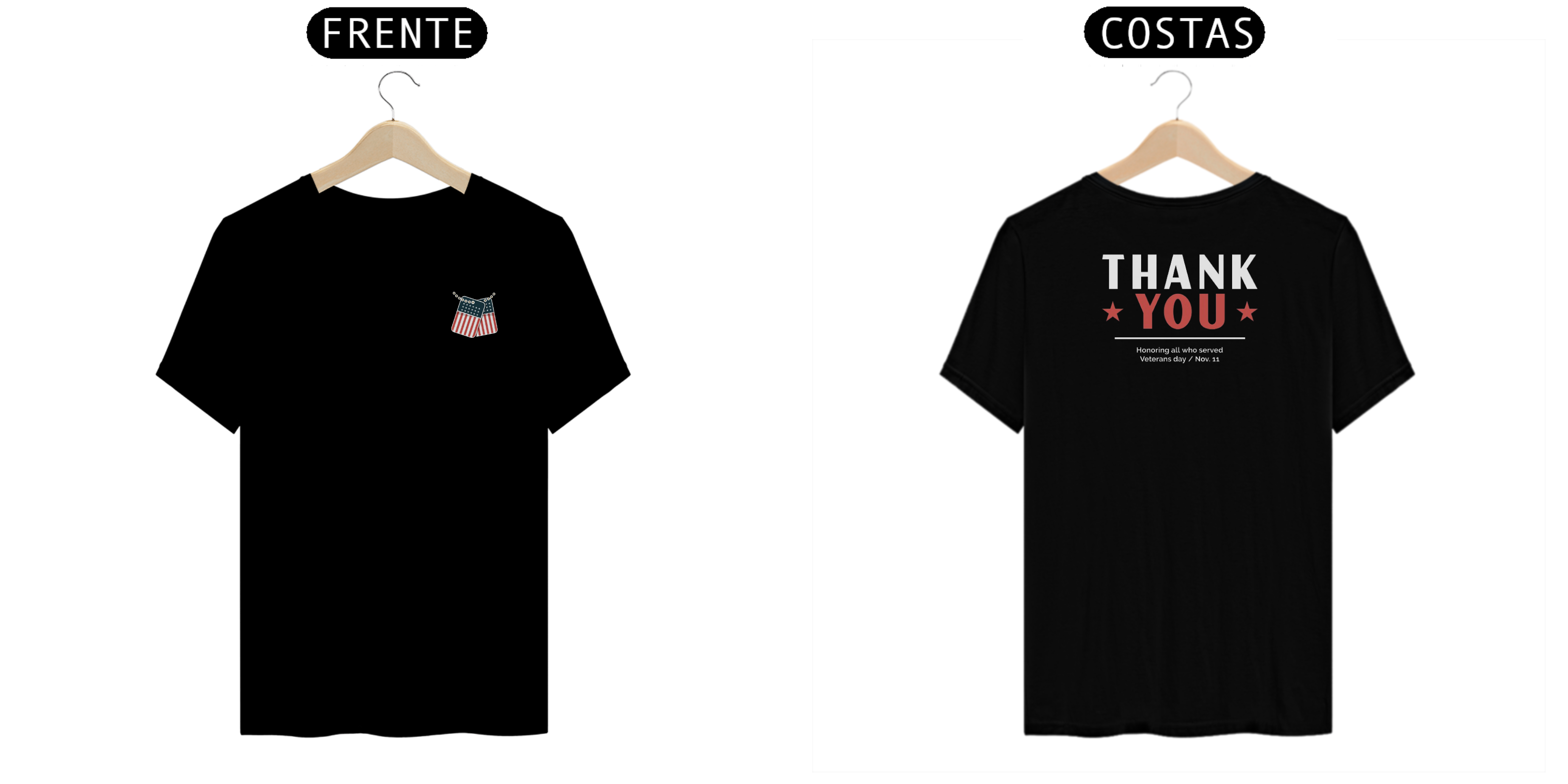 Camisa - Thank You (frente e costas)