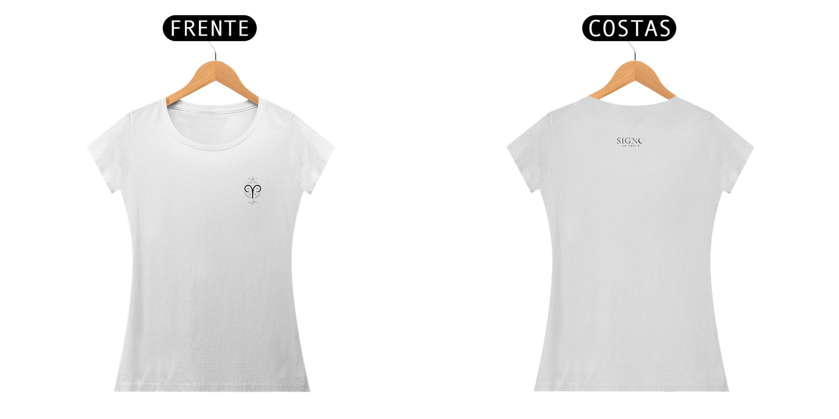 Baby Long Branca Mandala Áries