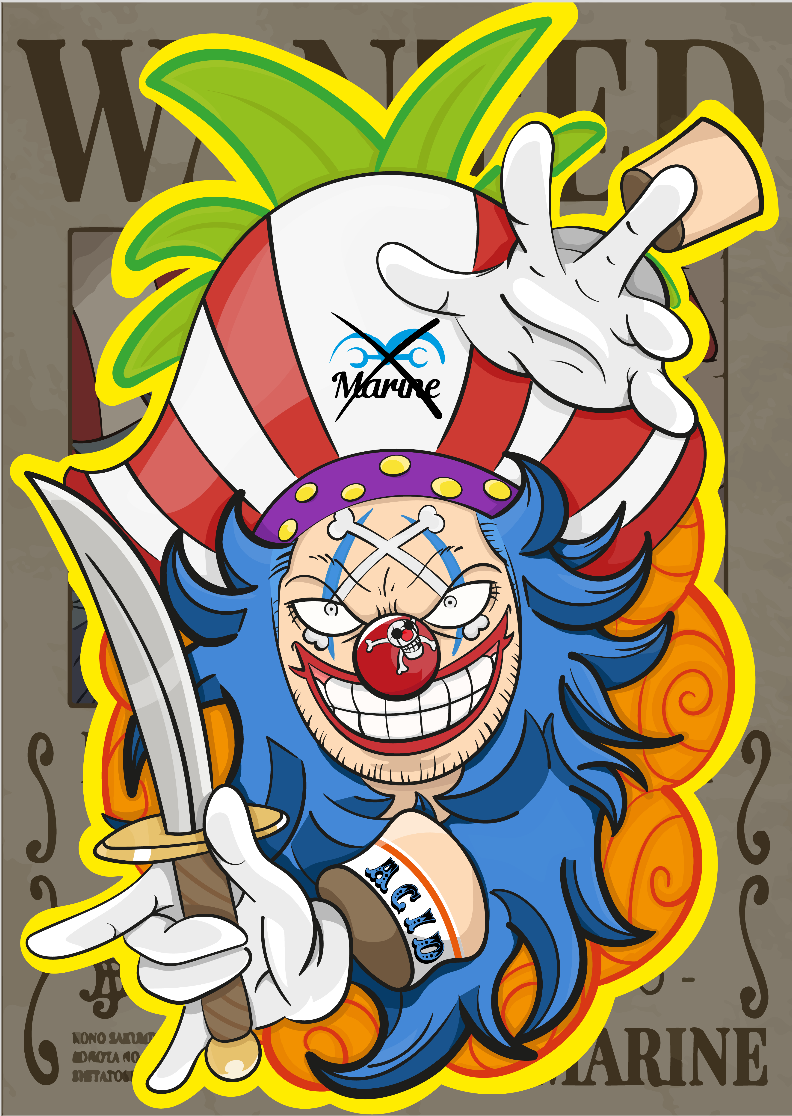 Poster OnePiece - Buggy 